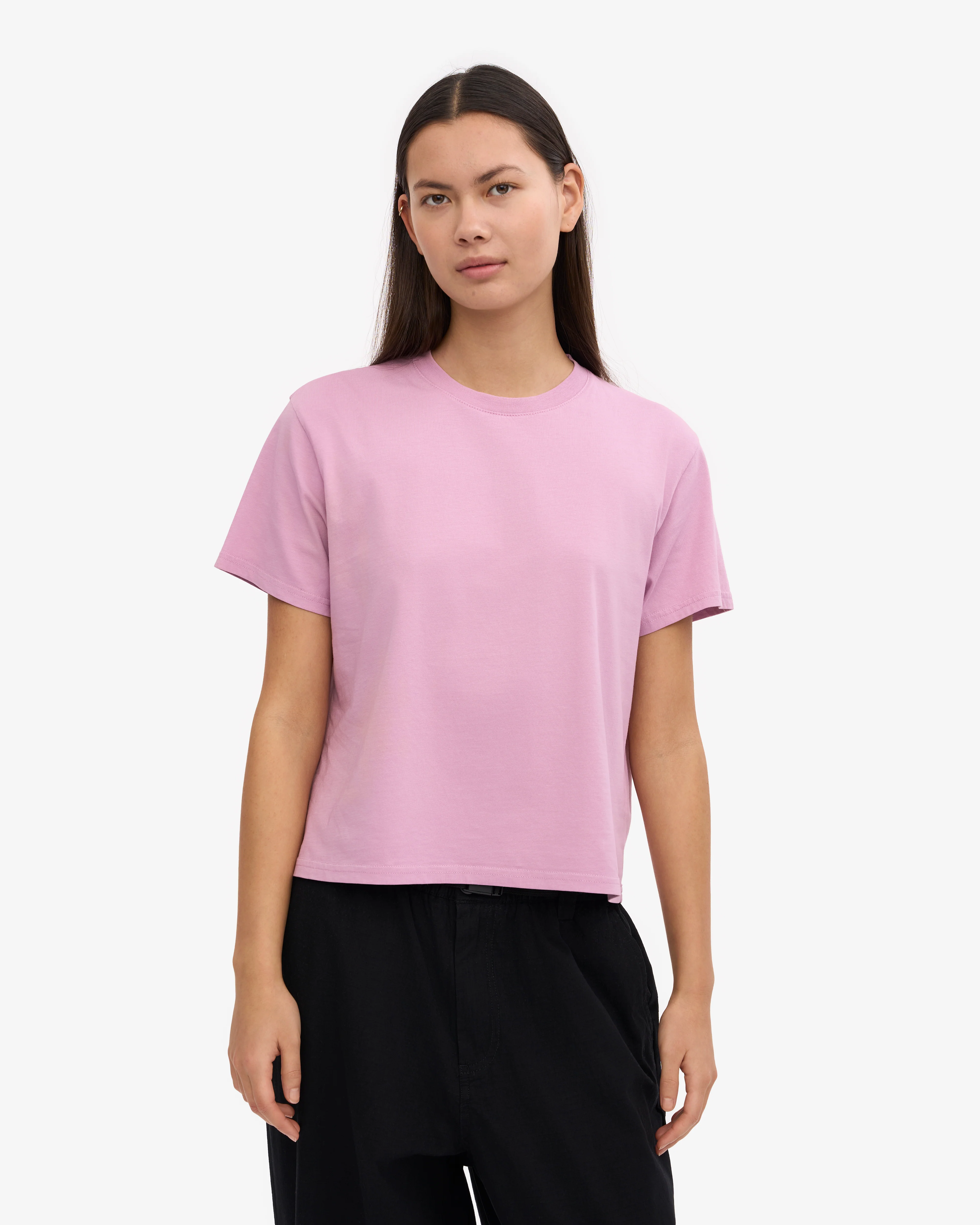 Organic Boxy Crop Tee - Cherry Blossom
