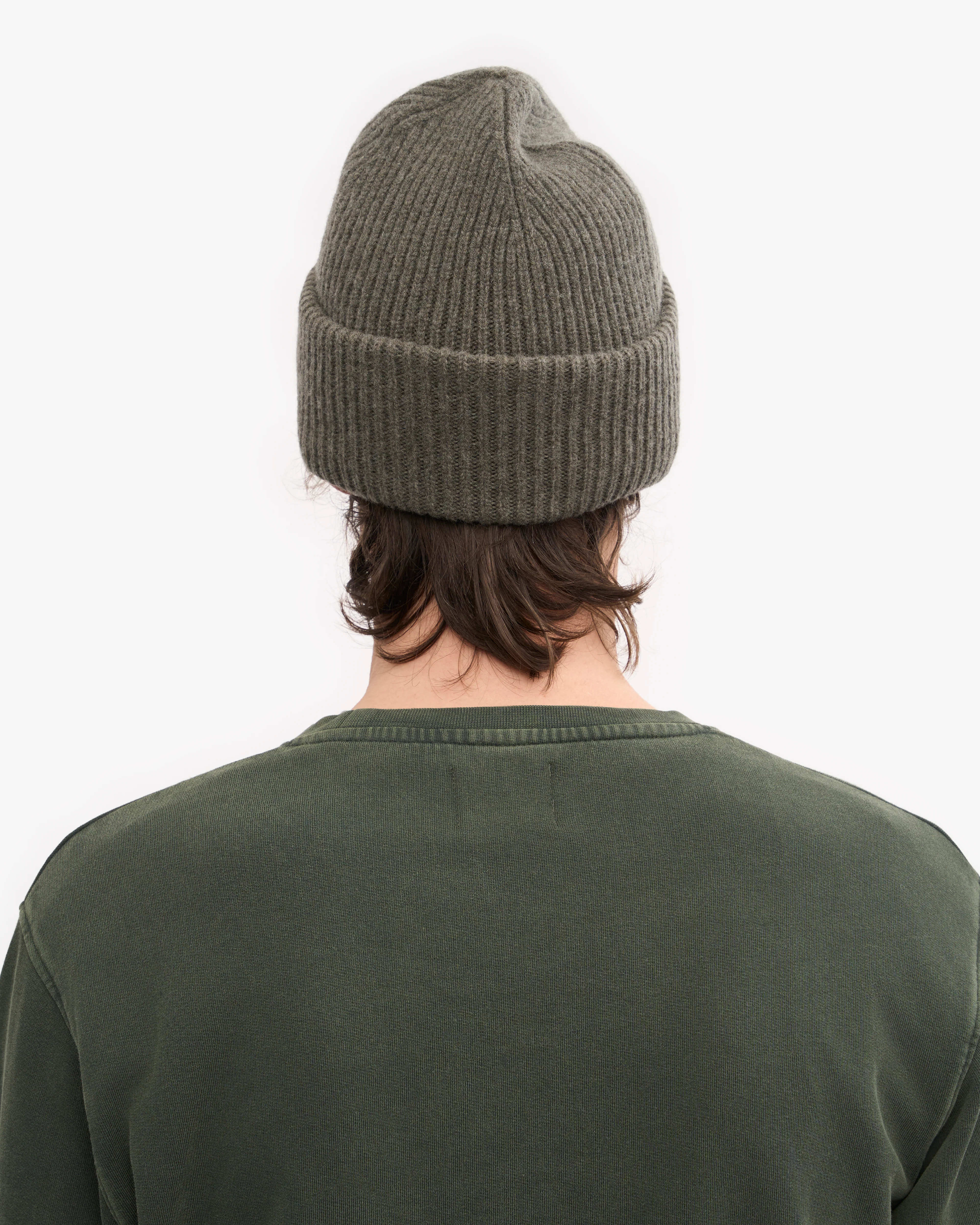 Merino Wool Hat - Dusty Olive