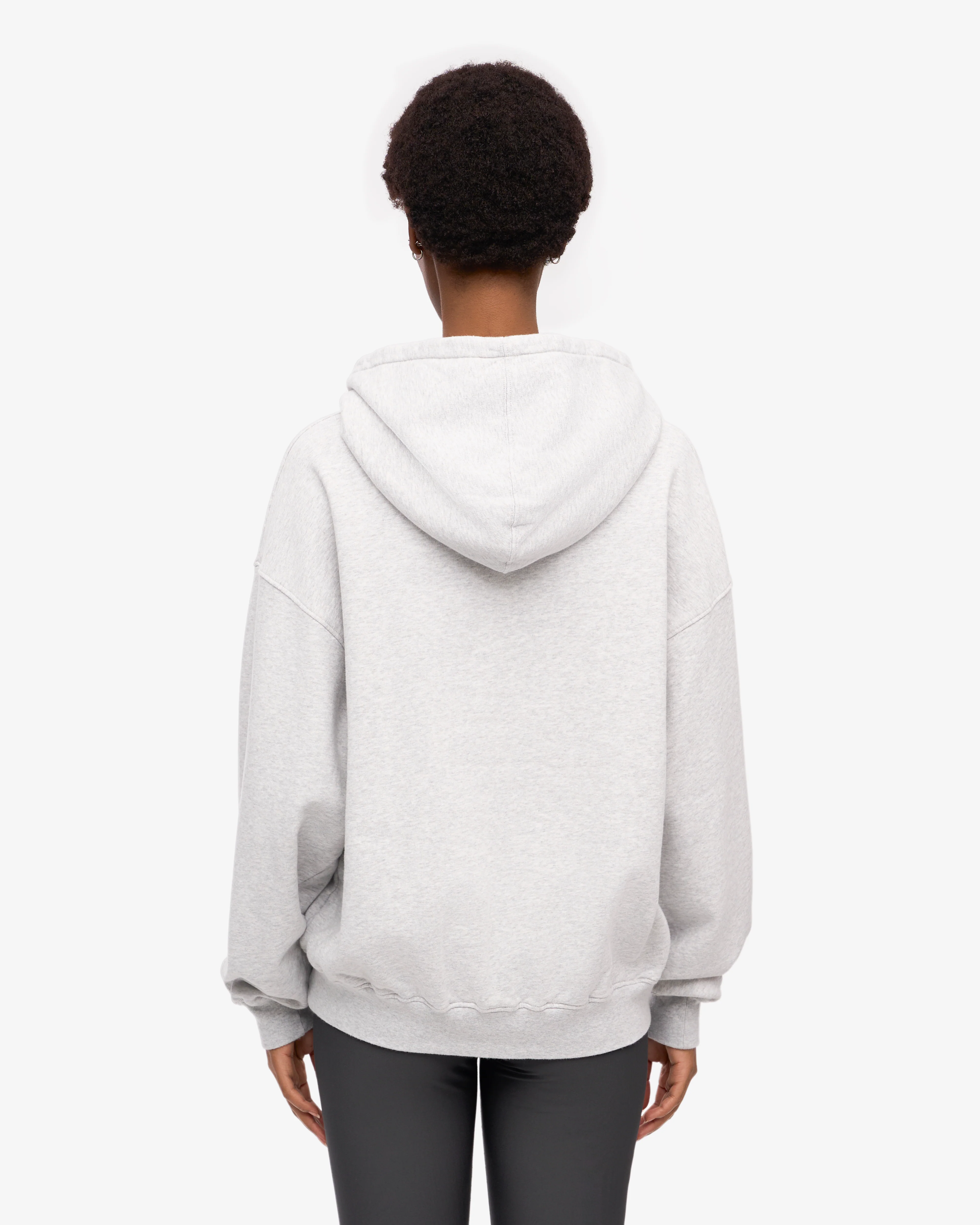 Organic Oversized Hood - Snow Melange