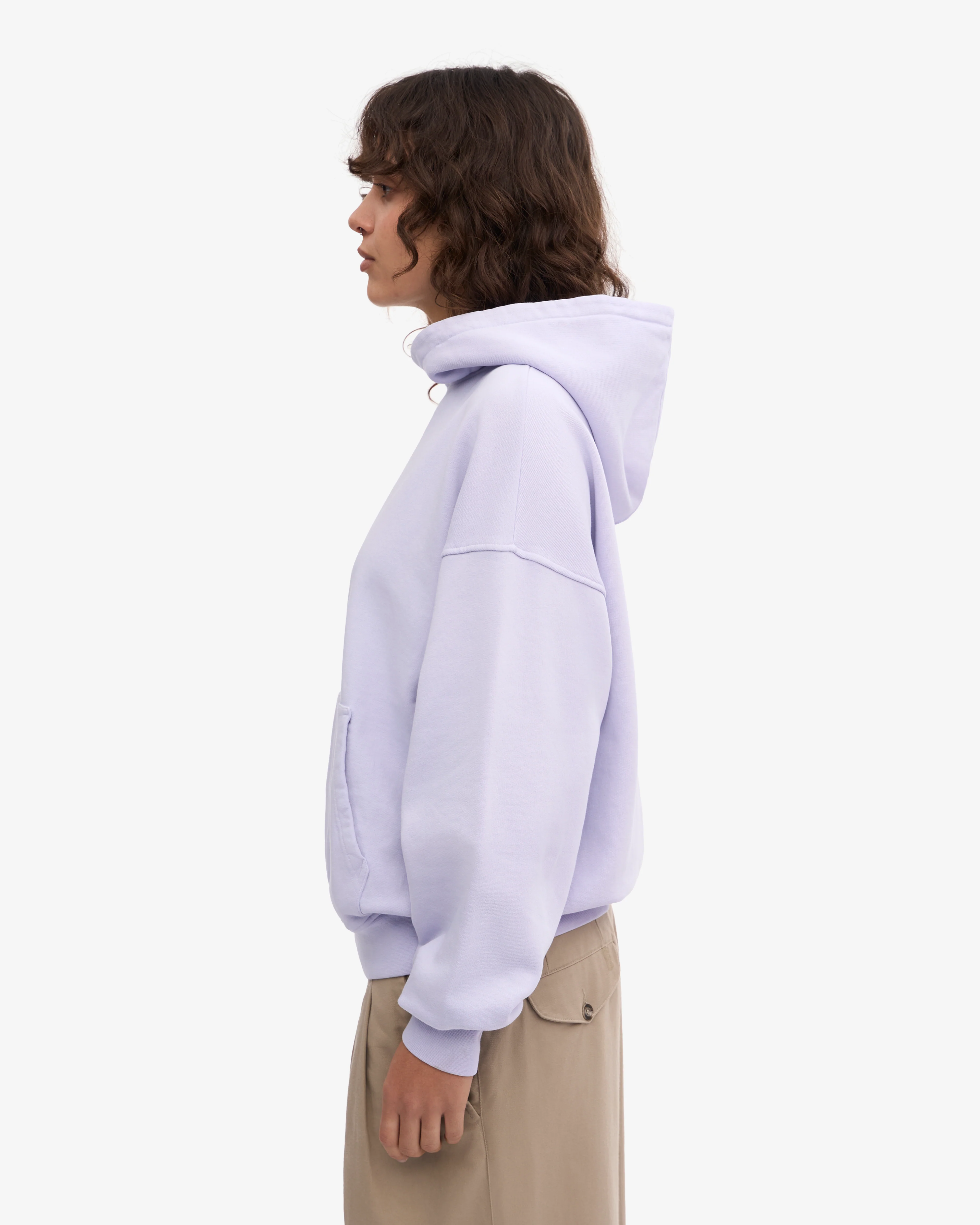 Organic Oversized Hood - Soft Lavender