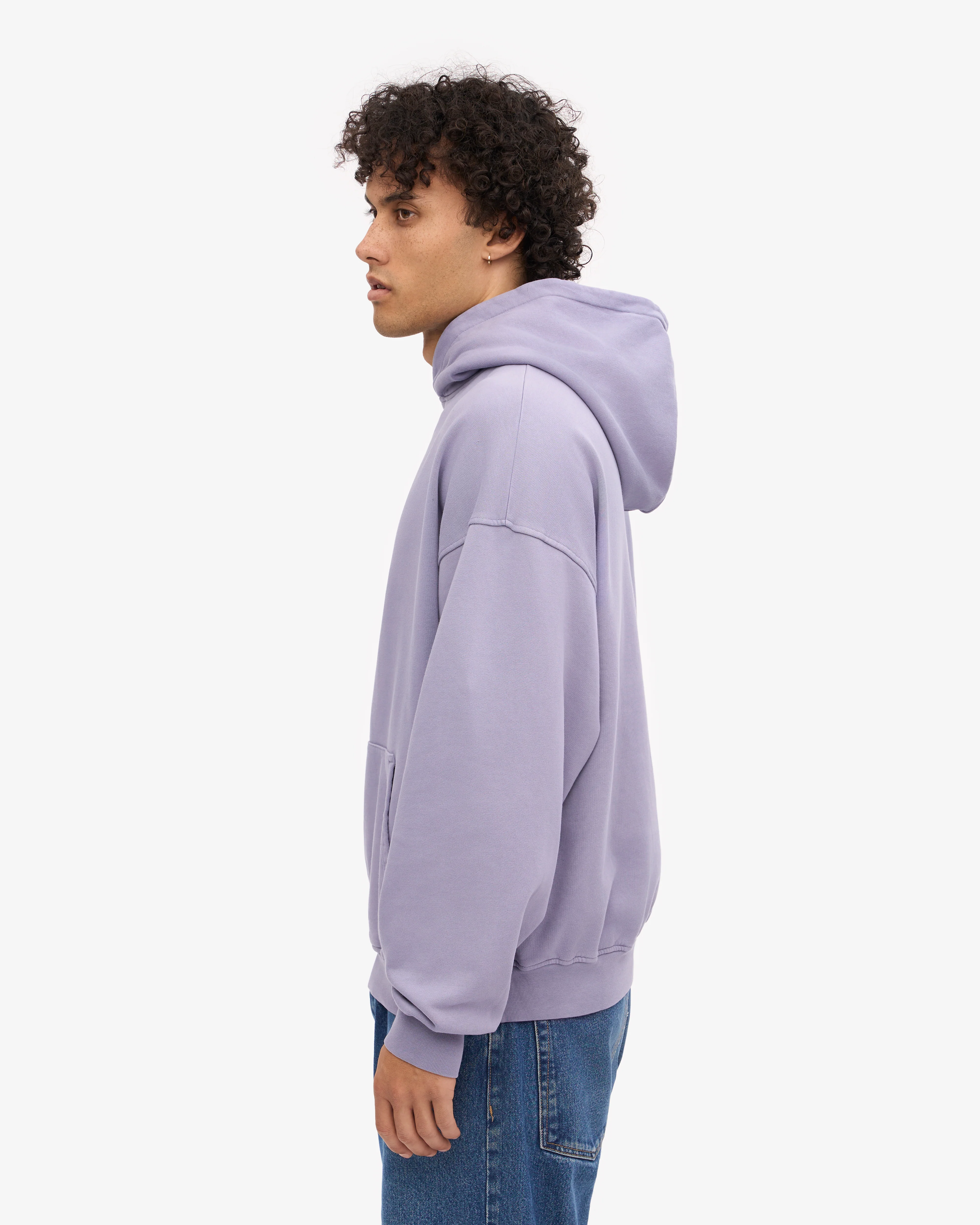 Organic Oversized Hood - Purple Jade