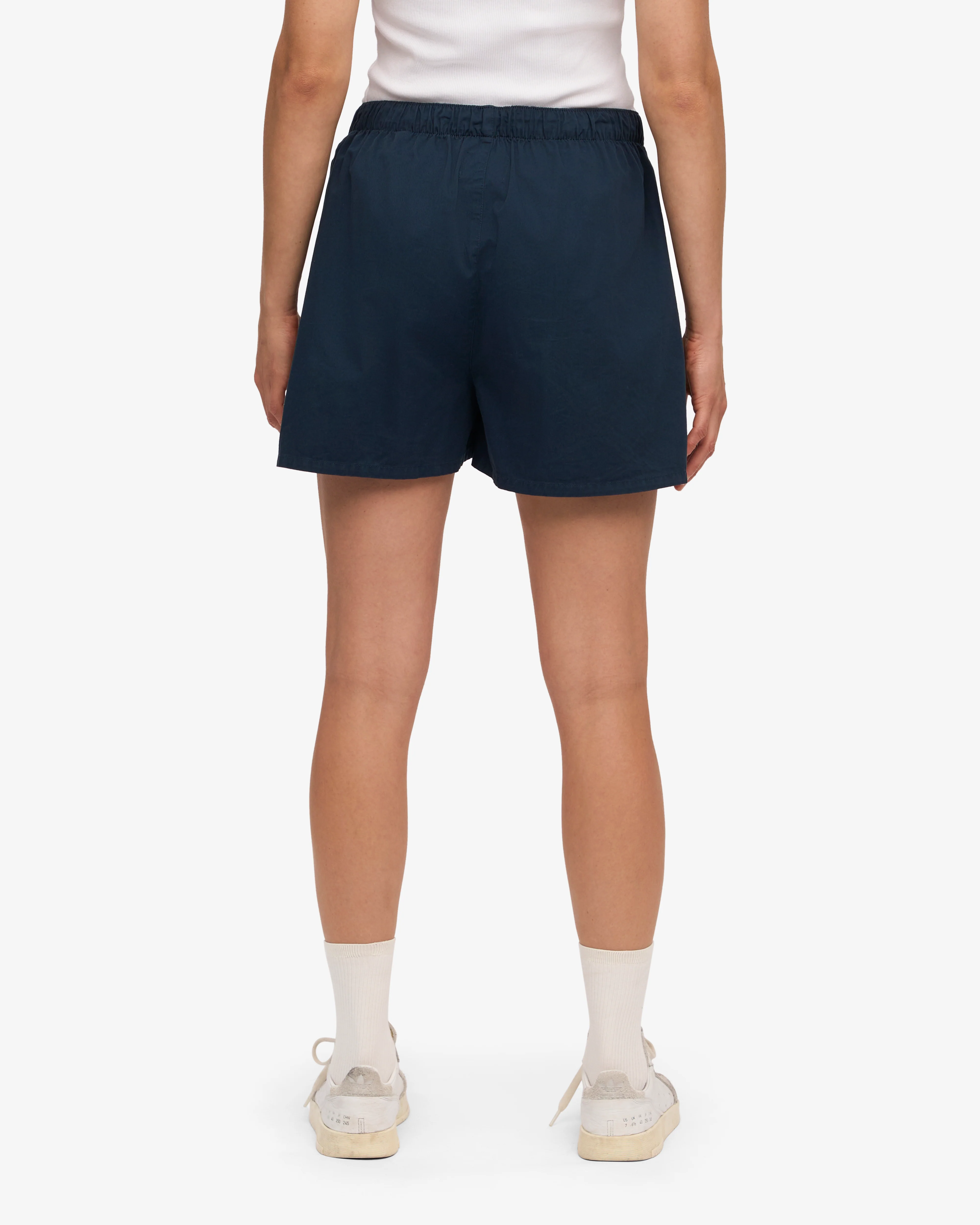 Women Organic Twill Shorts - Navy Blue