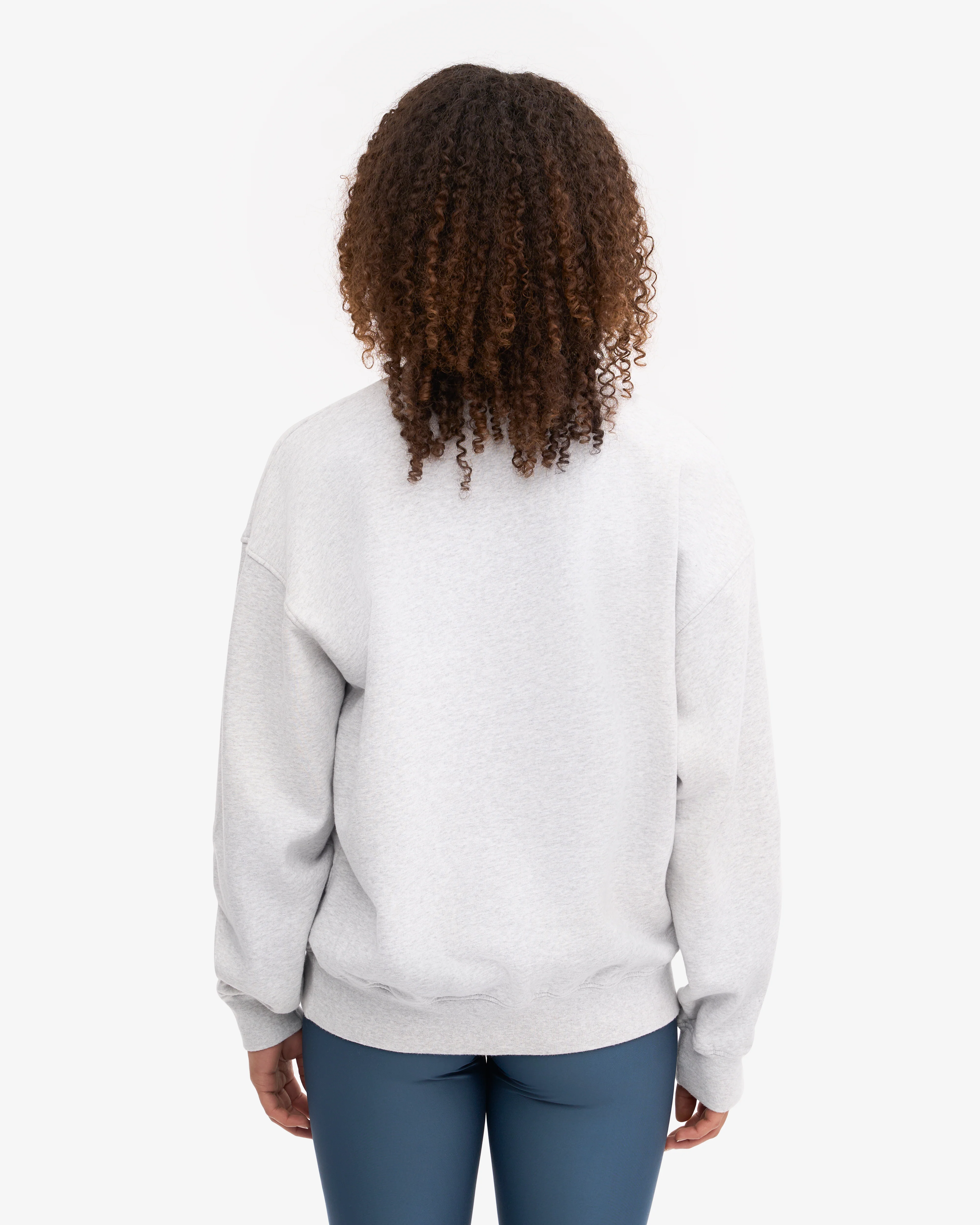 Organic Oversized Crew - Snow Melange
