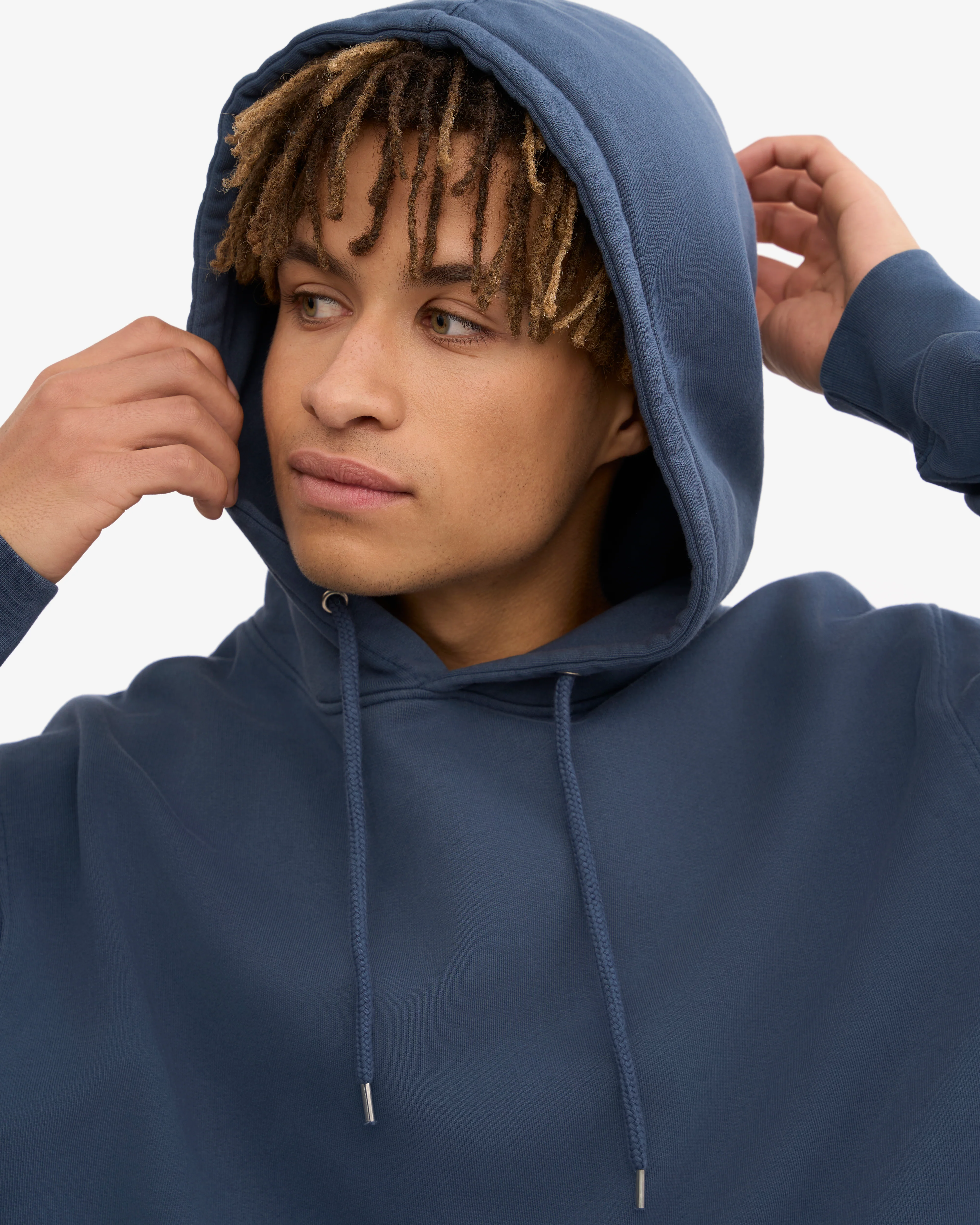 Classic Organic Hood - Petrol Blue