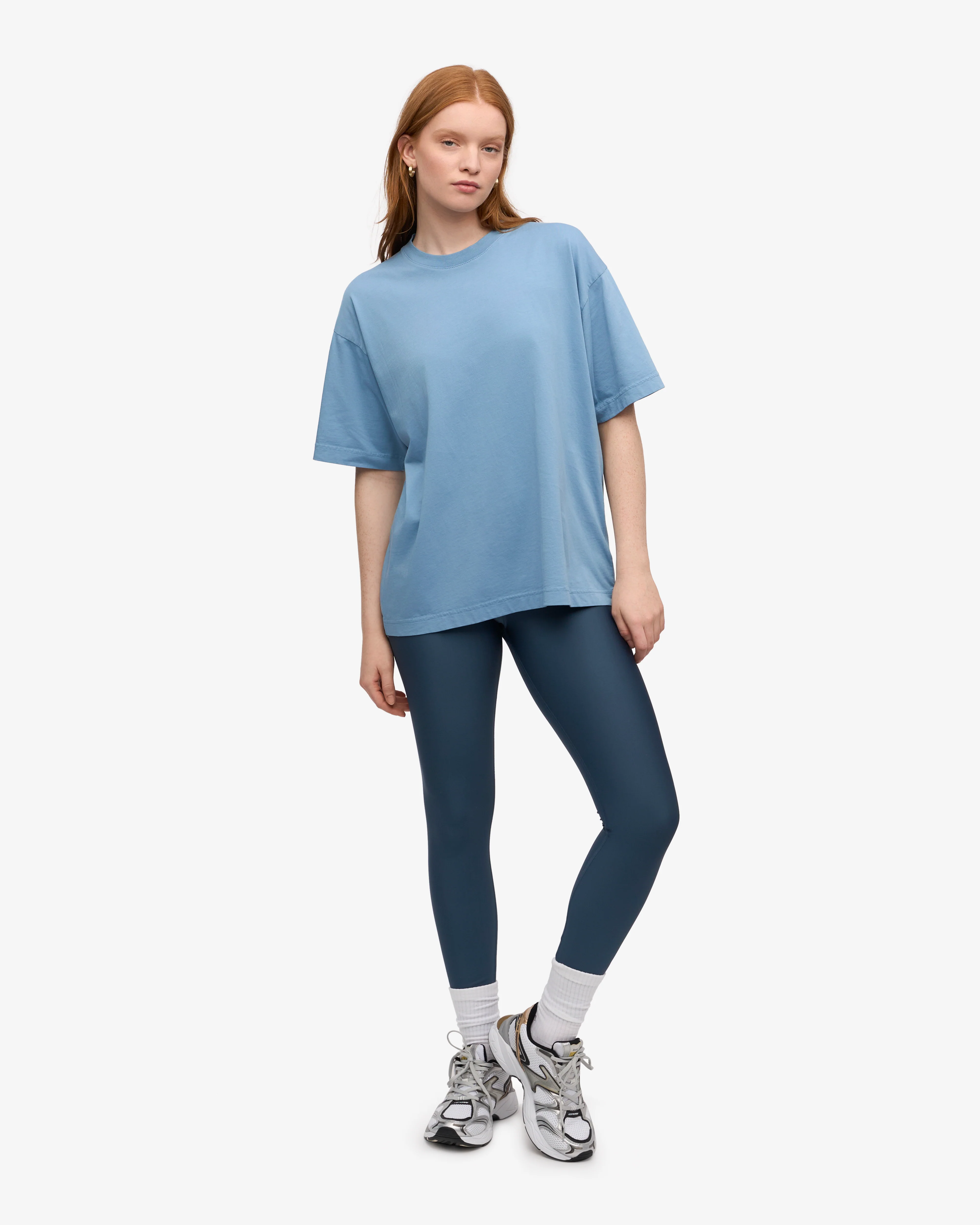 Oversized Organic T-Shirt - Seaside Blue