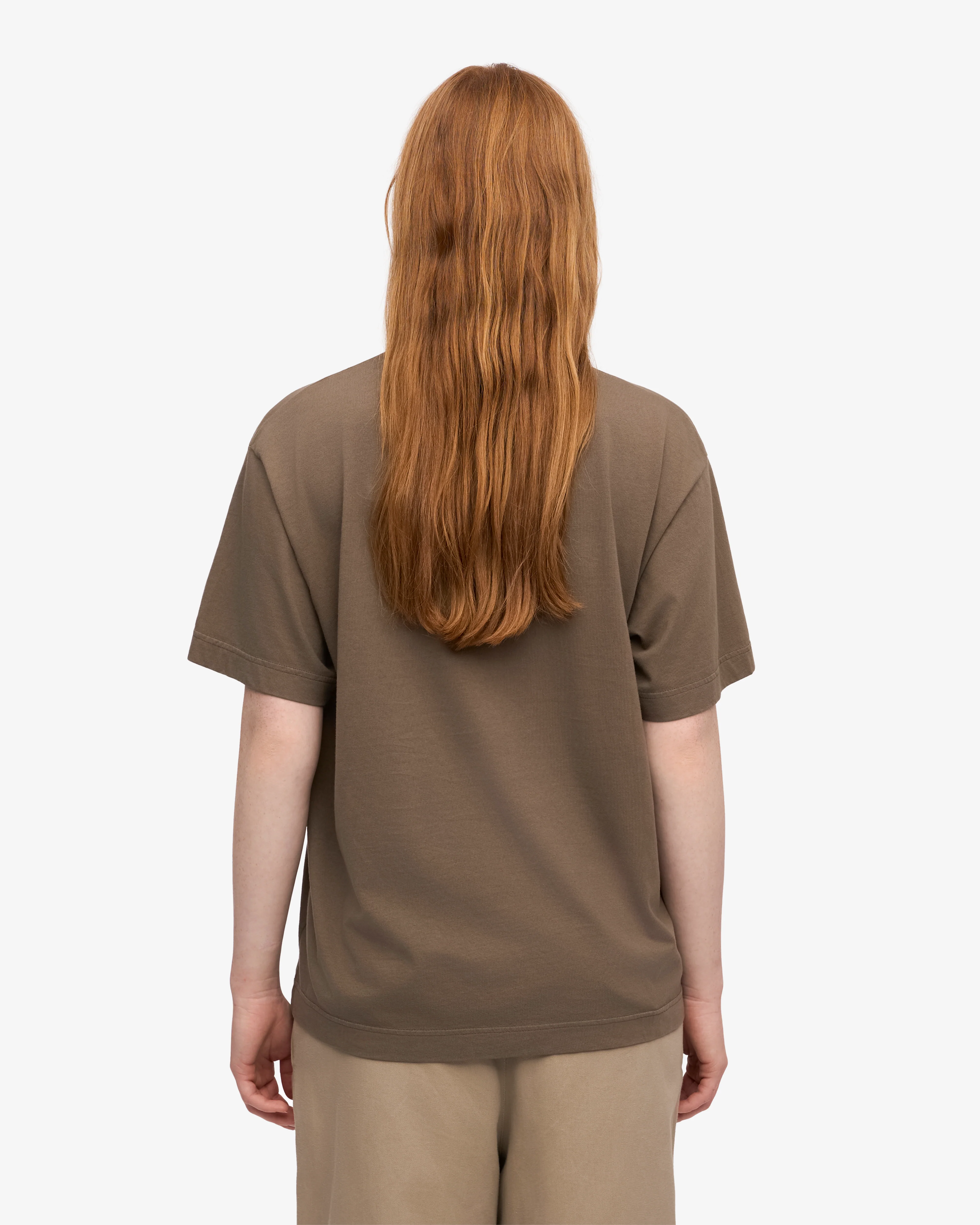 Oversized Organic T-Shirt - Cedar Brown
