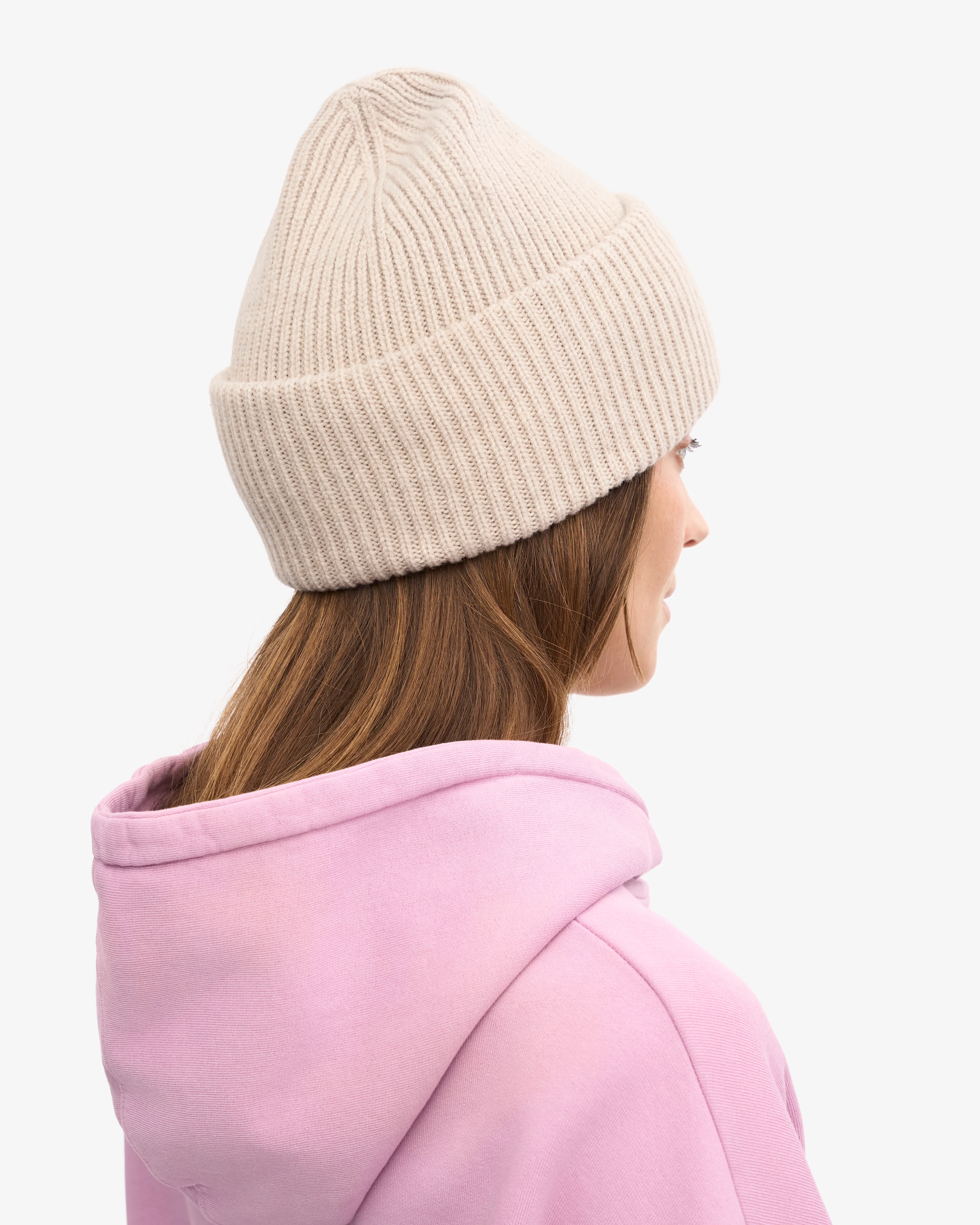 Merino Wool Hat - Ivory White