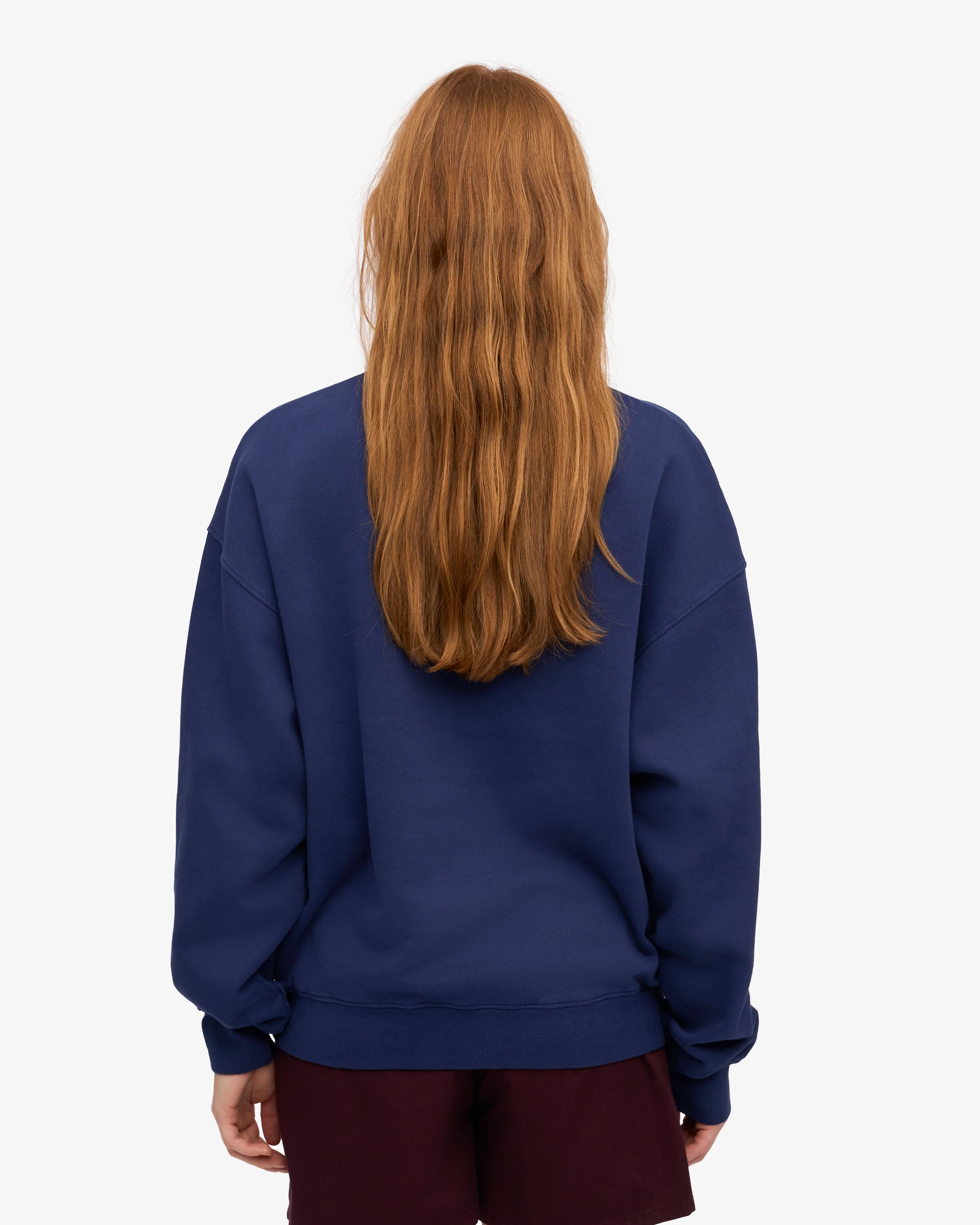 Organic Oversized Crew - Marine Blue