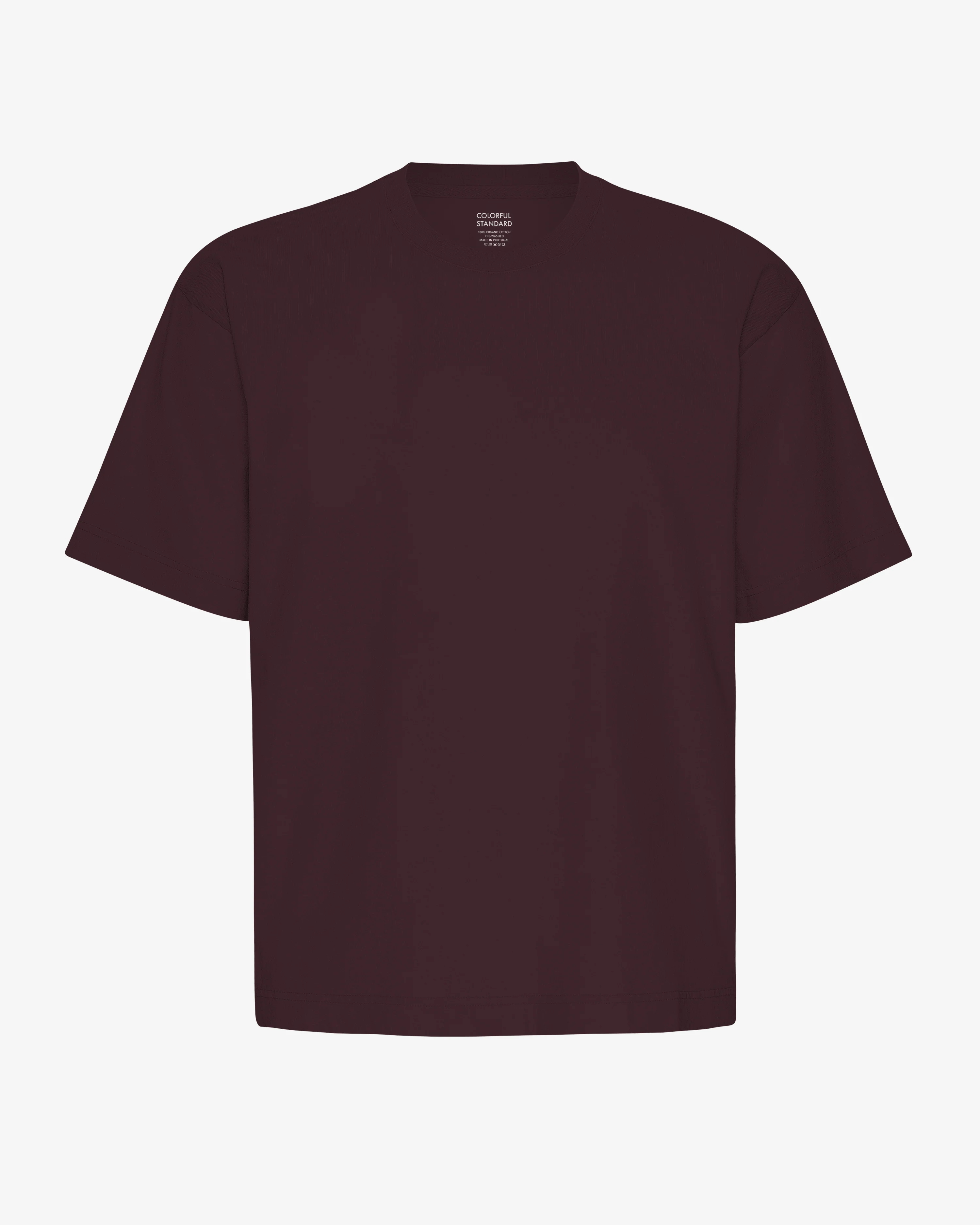 Oversized Organic T-Shirt - Oxblood Red