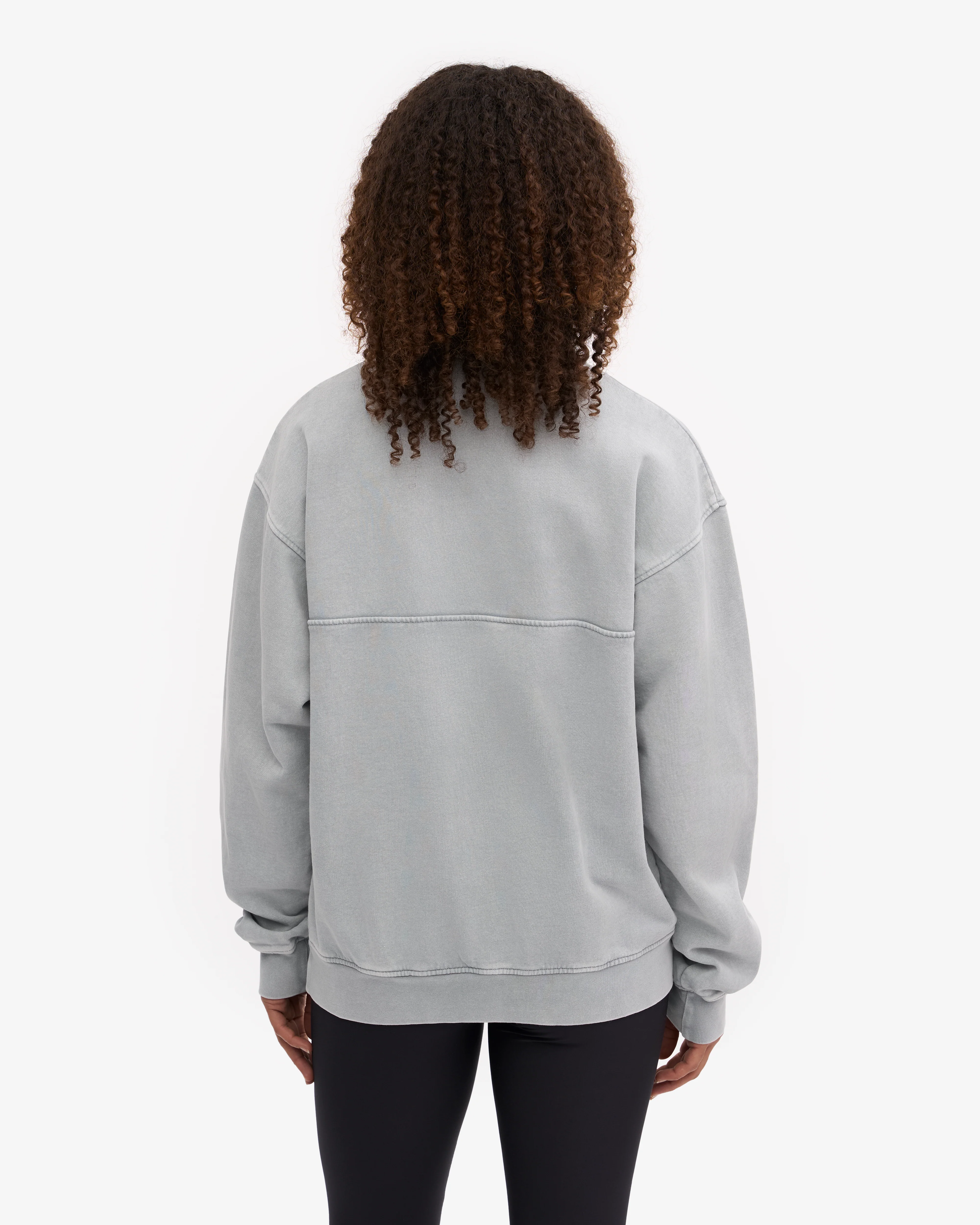 Organic Quarter Zip - Faded Grey
