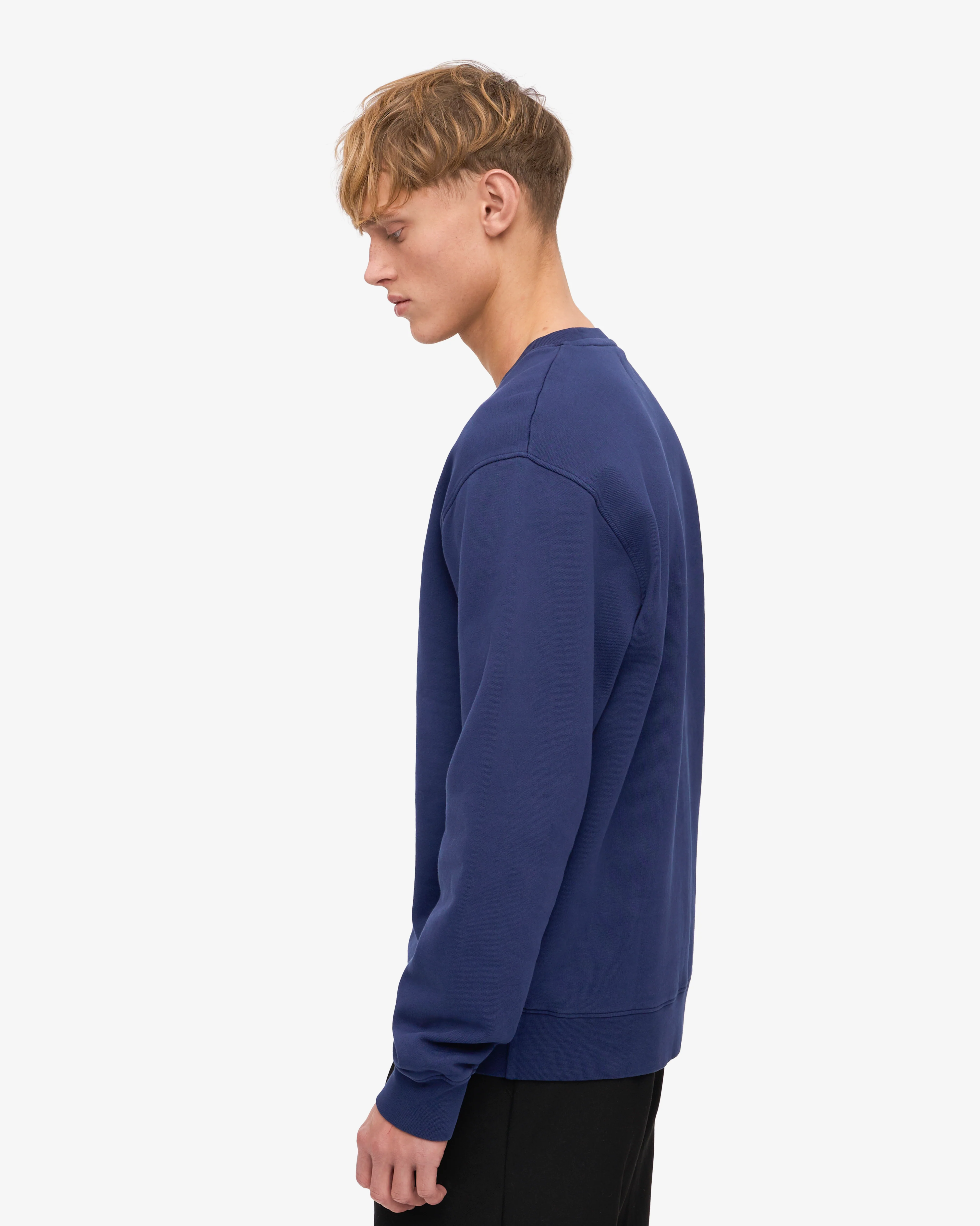 Classic Organic Crew - Marine Blue