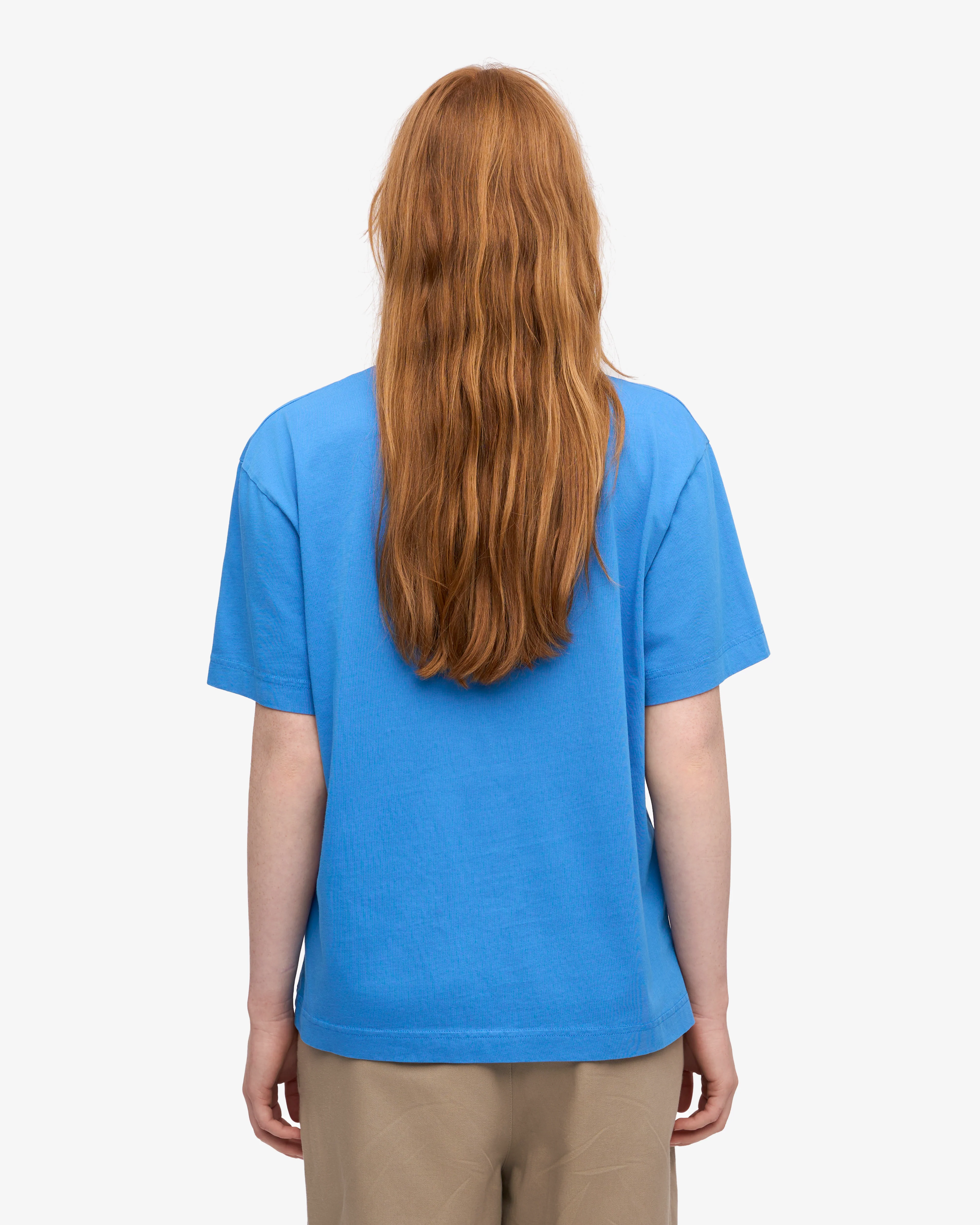 Oversized Organic T-Shirt - Pacific Blue