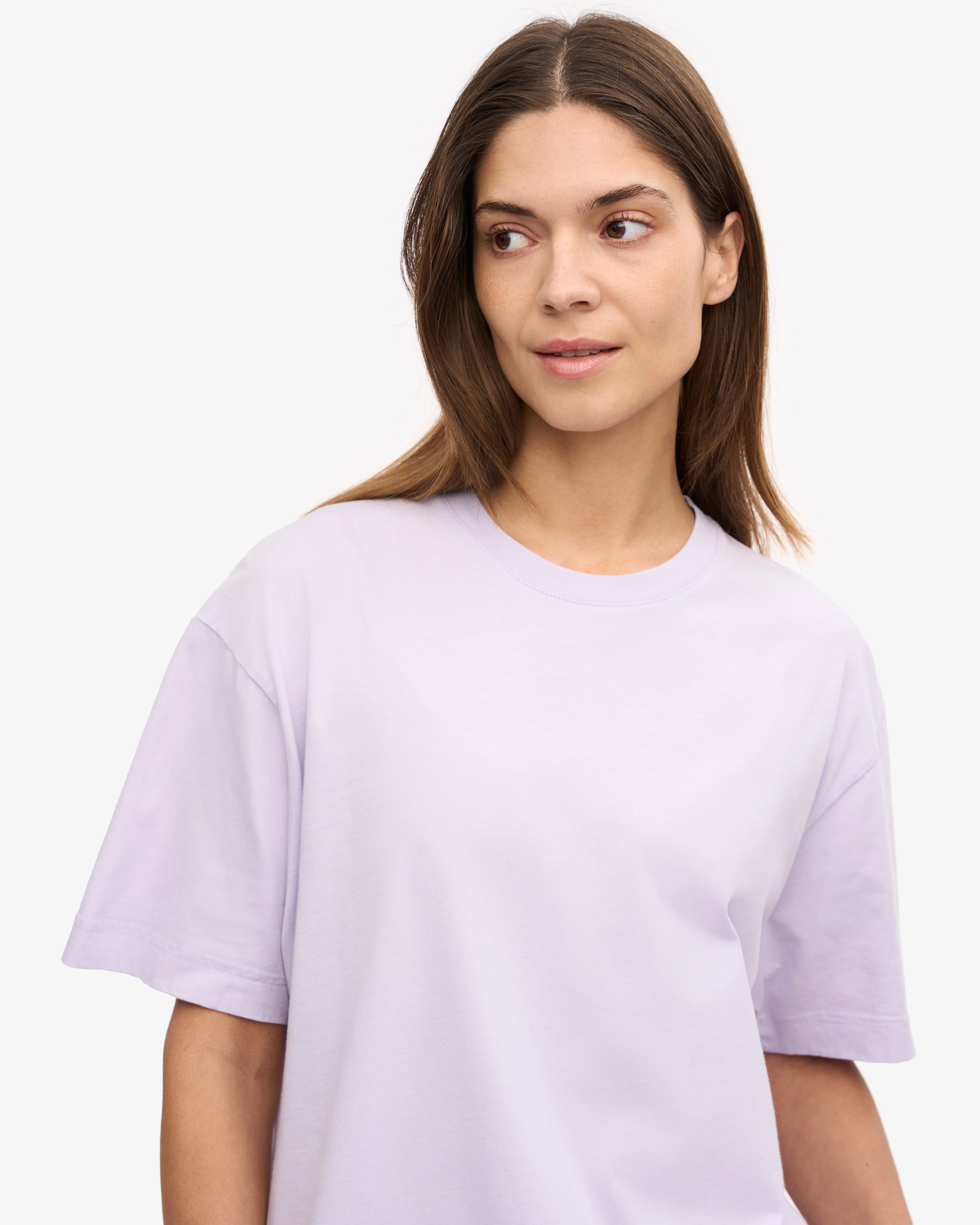 Oversized Organic T-Shirt - Soft Lavender