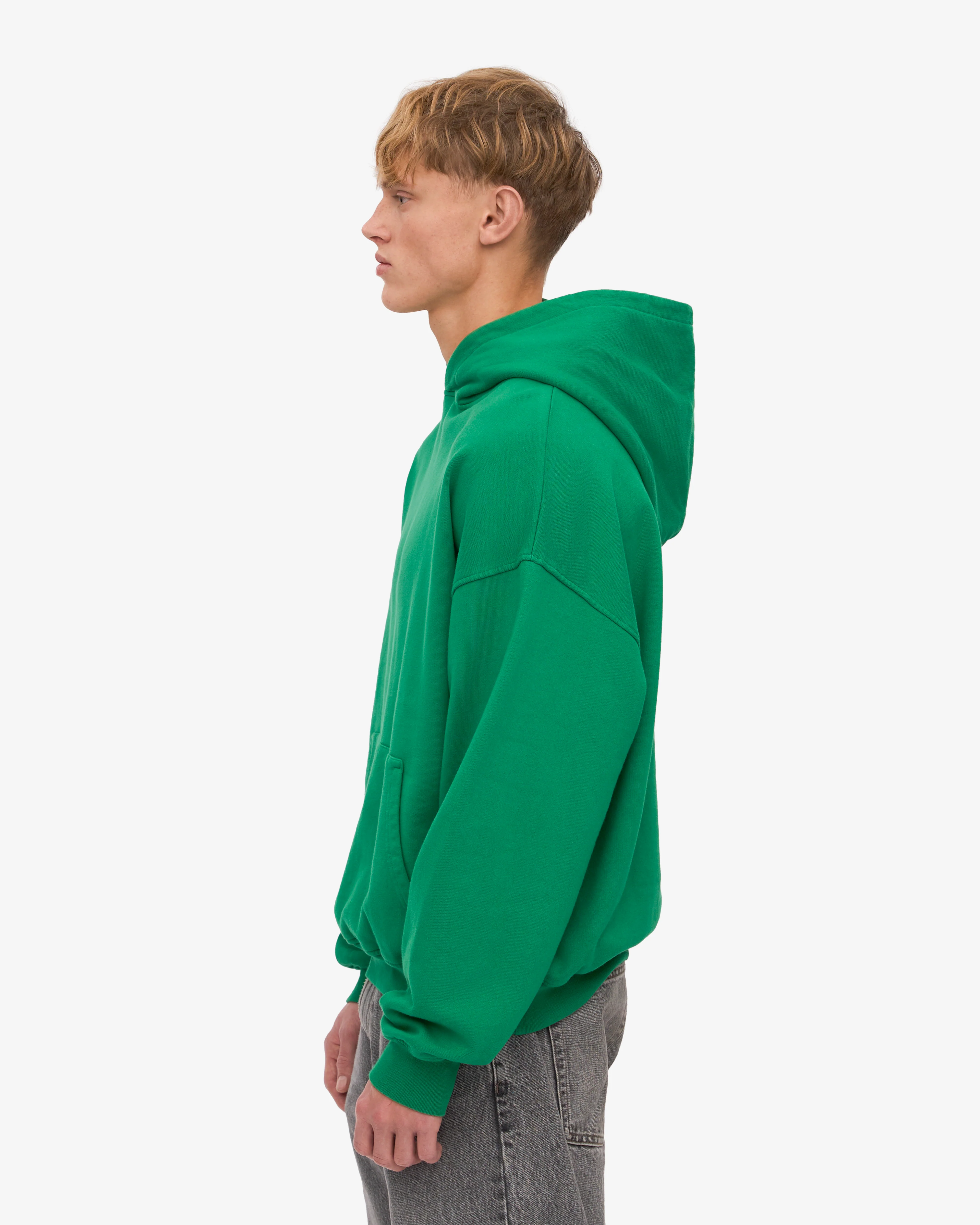 Organic Oversized Hood - Kelly Green