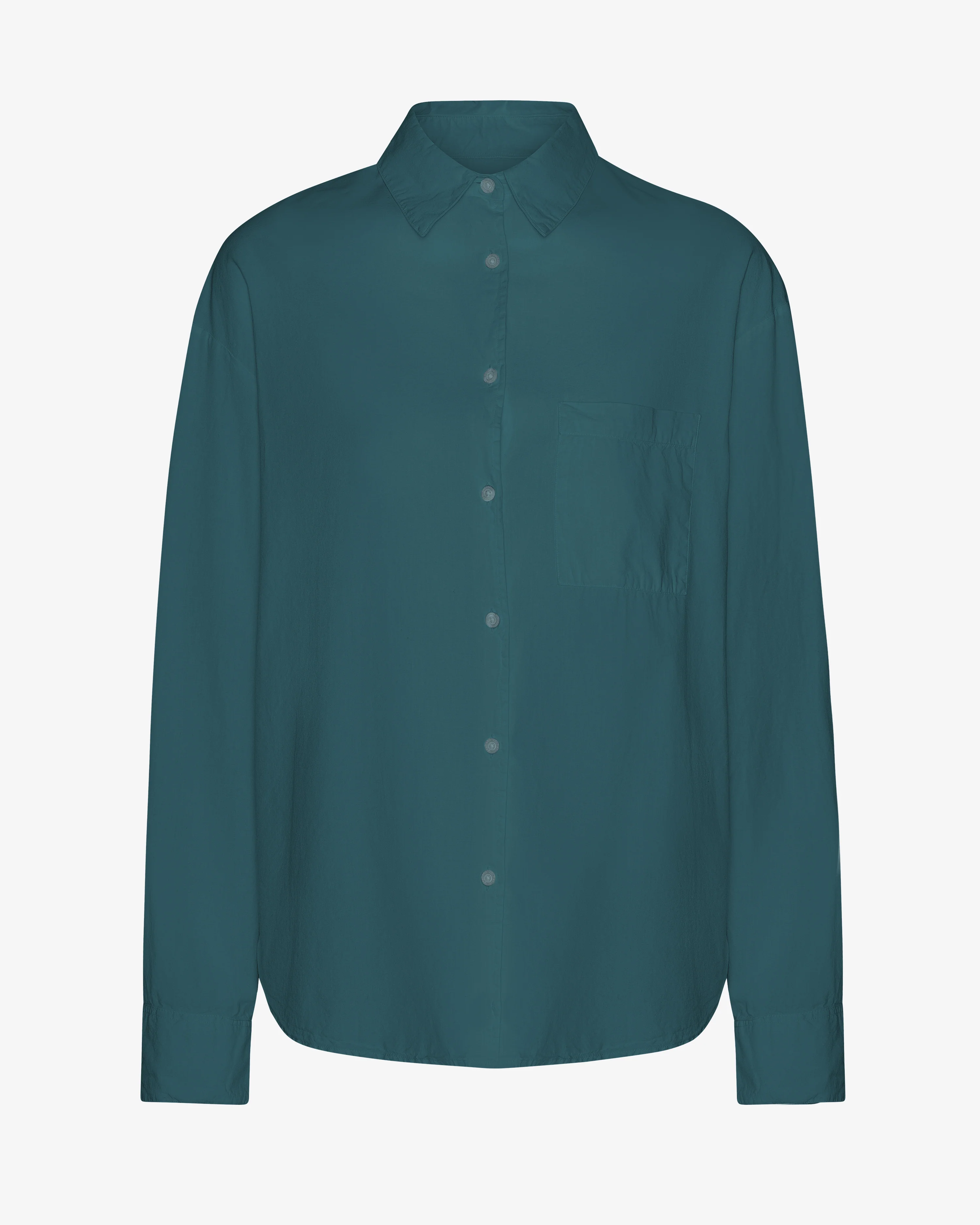 Organic Oversized Shirt - Ocean Green