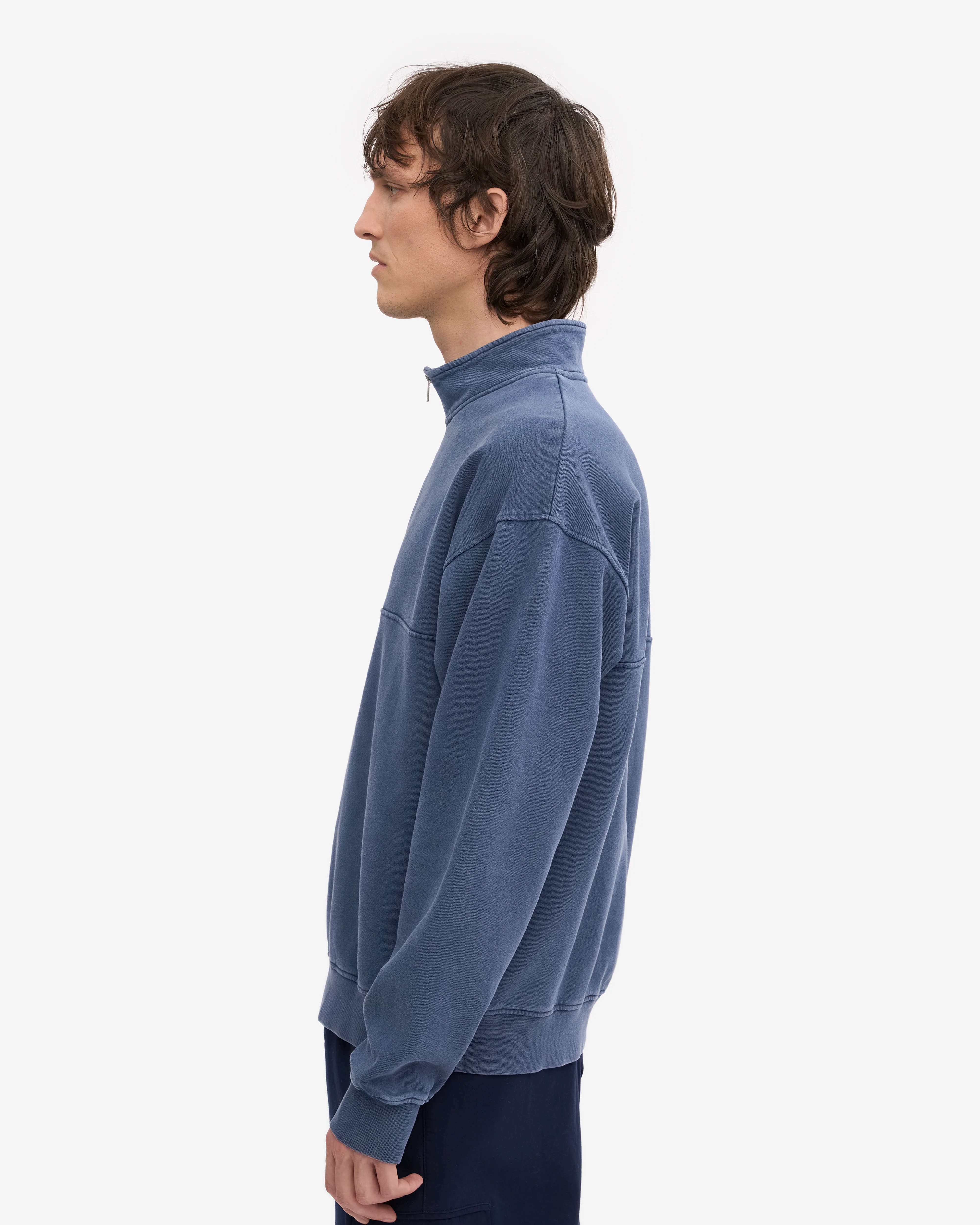 Organic Quarter Zip - Neptune Blue