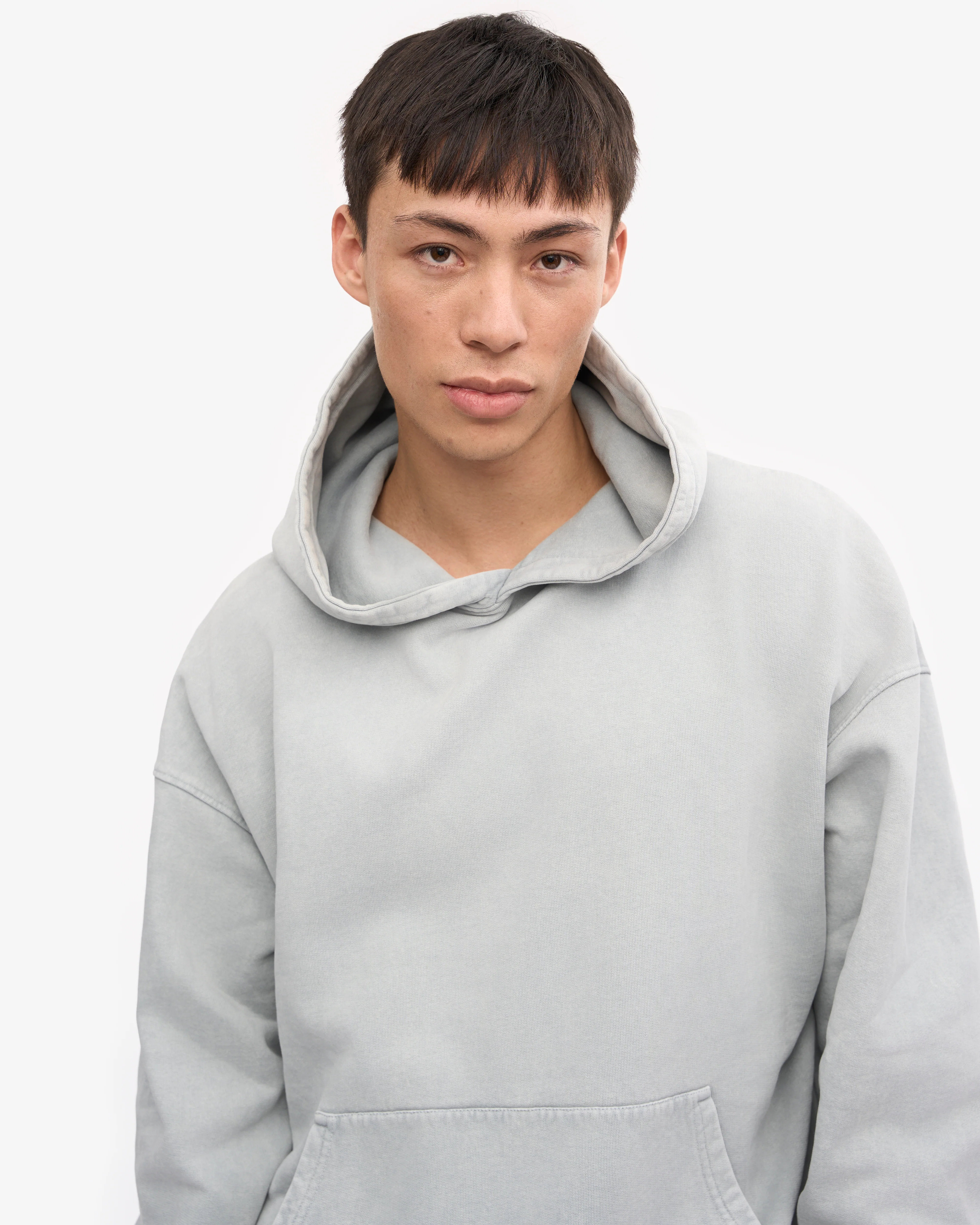 Organic Oversized Hood - Faded Grey