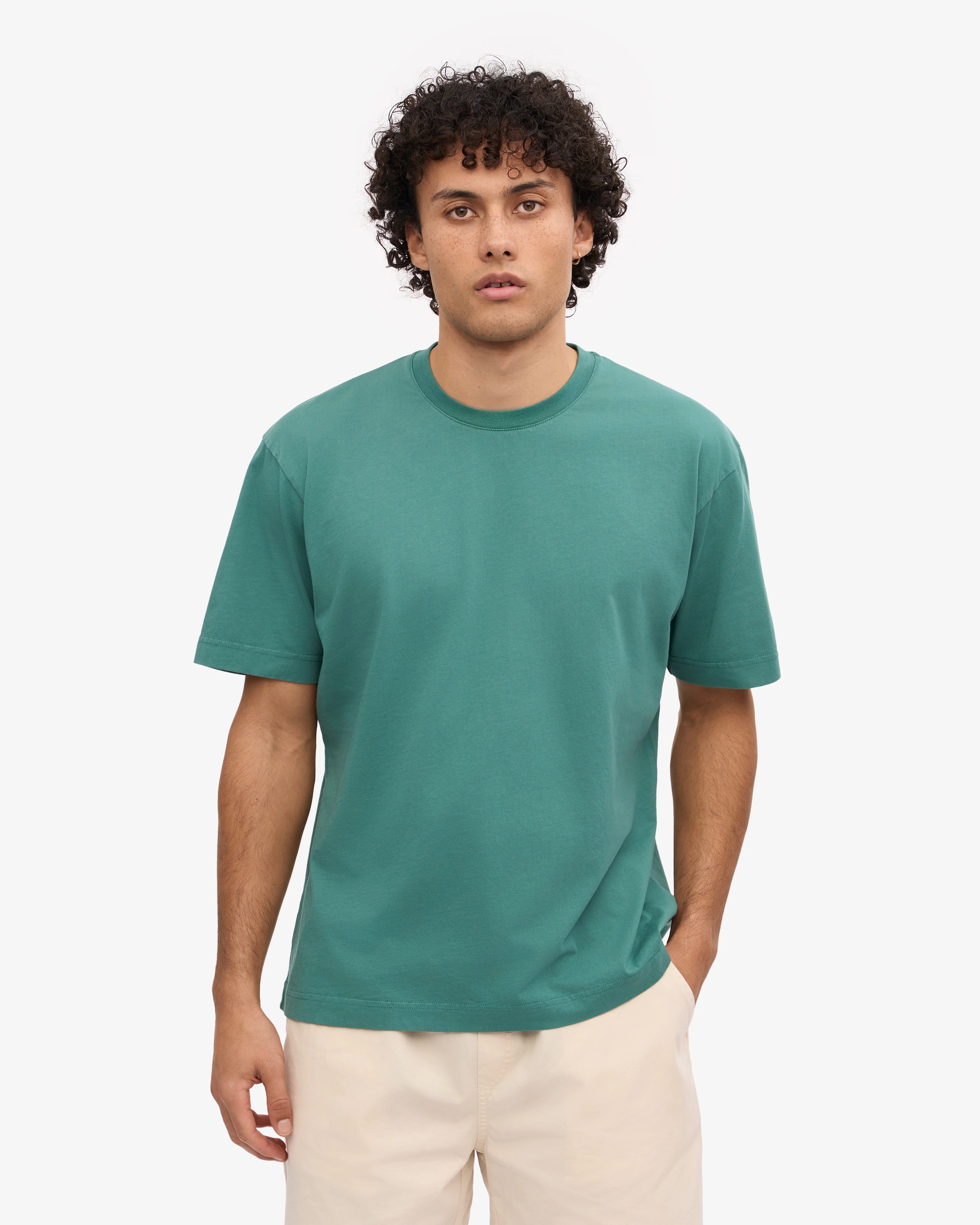 Oversized Organic T-Shirt - Pine Green