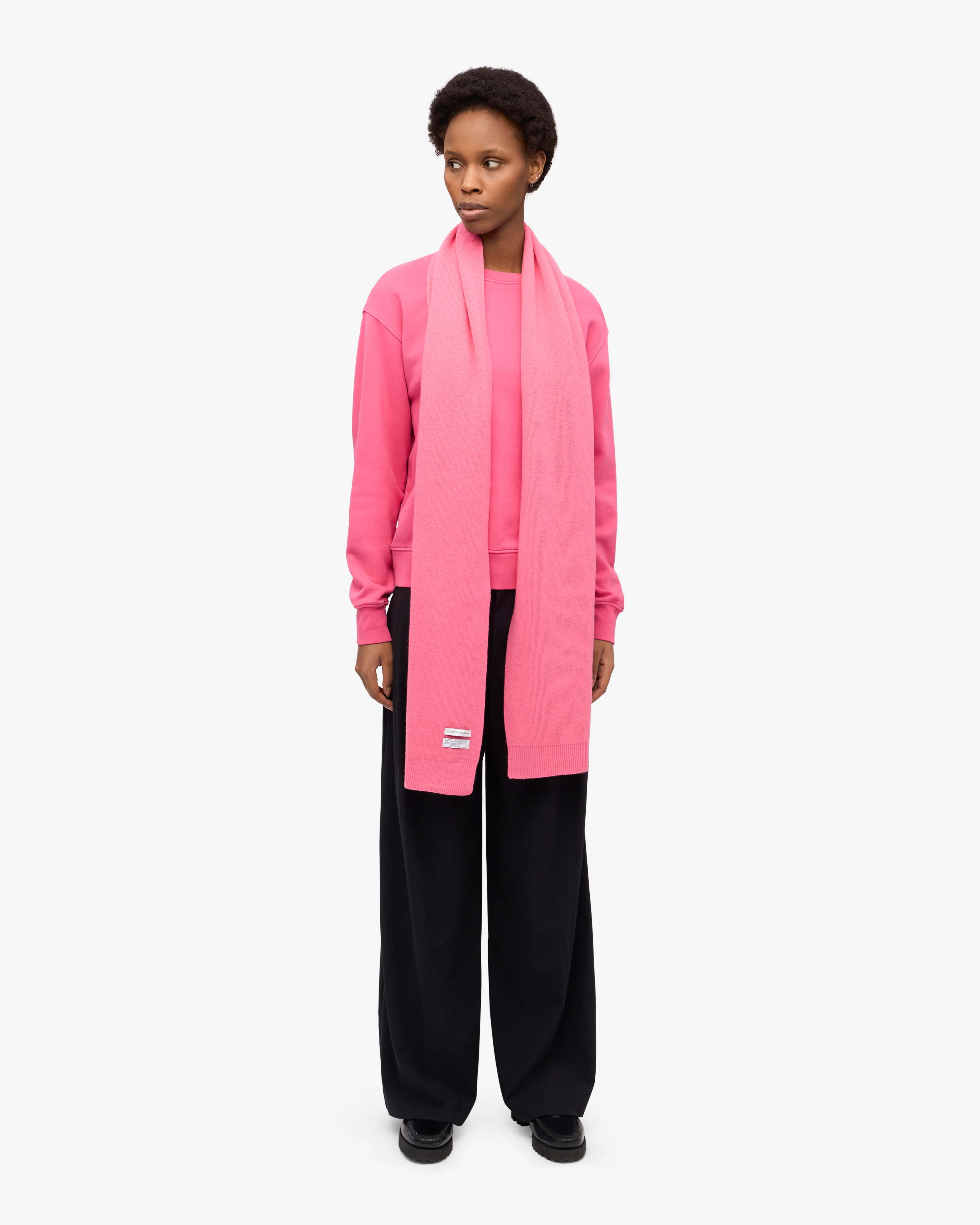 Merino Wool Scarf - Bubblegum Pink