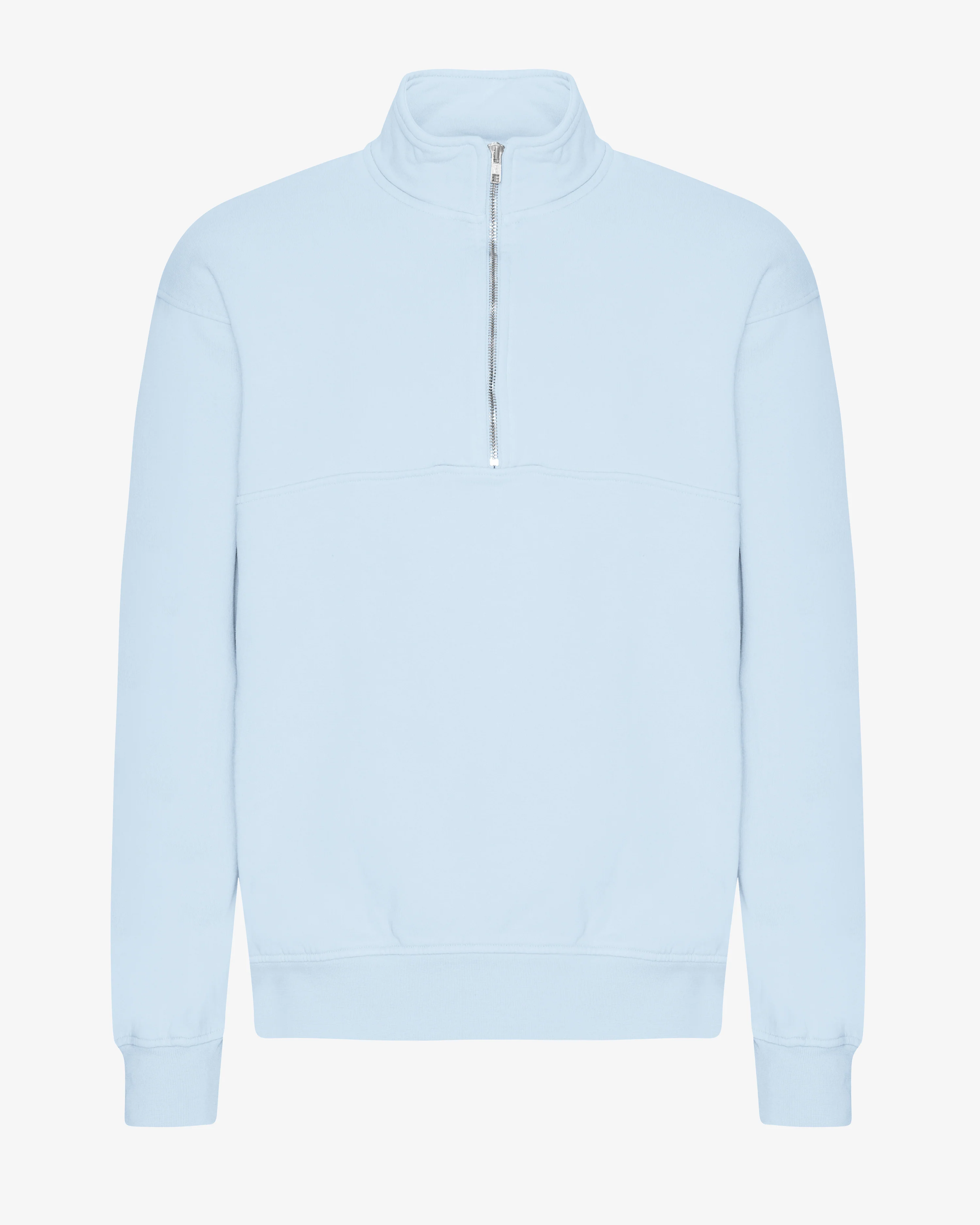 Organic Quarter Zip - Polar Blue