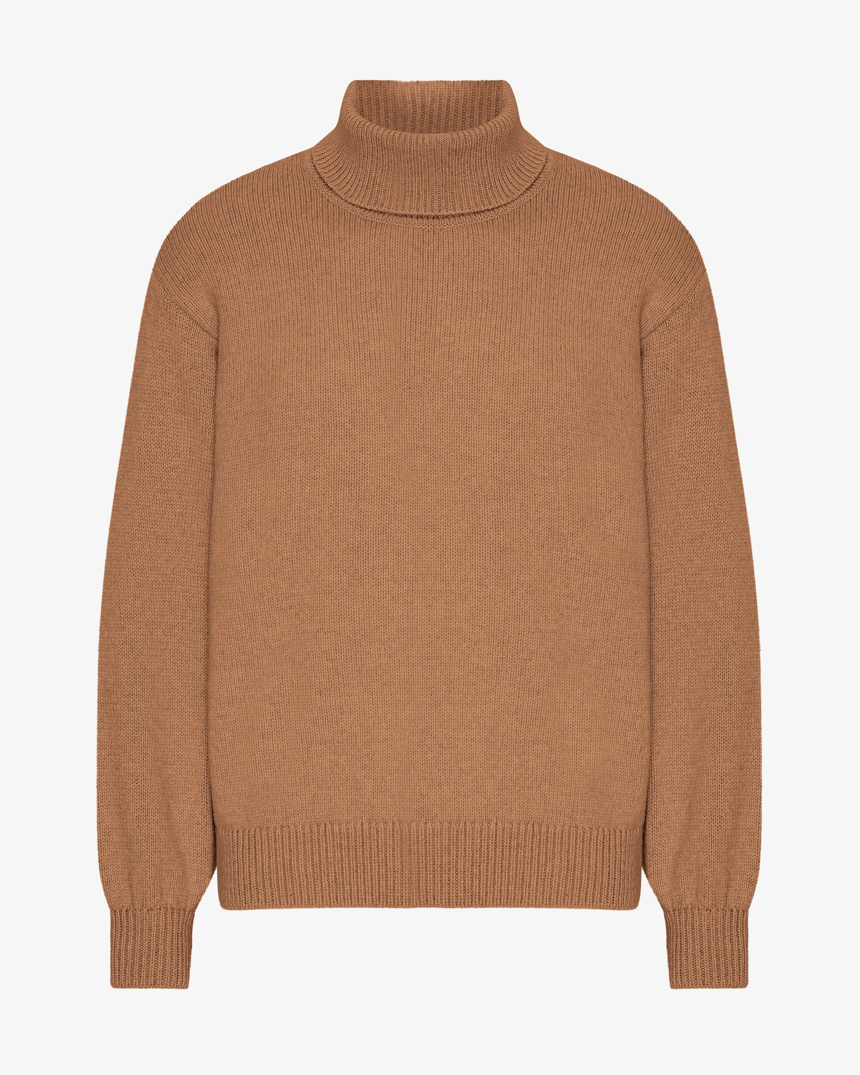 Merino Wool Turtleneck - Sahara Camel