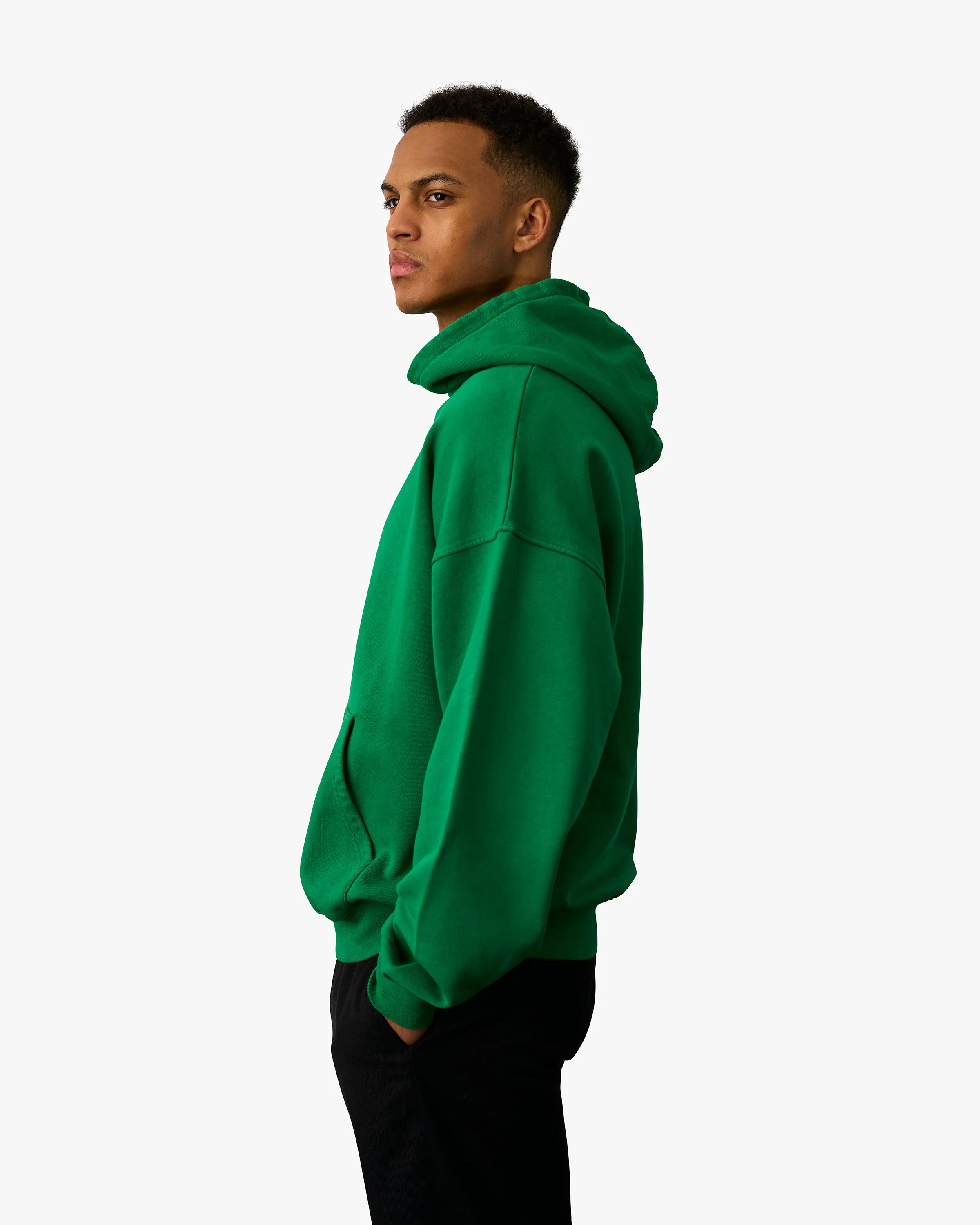 Organic Oversized Hood - Ocean Green