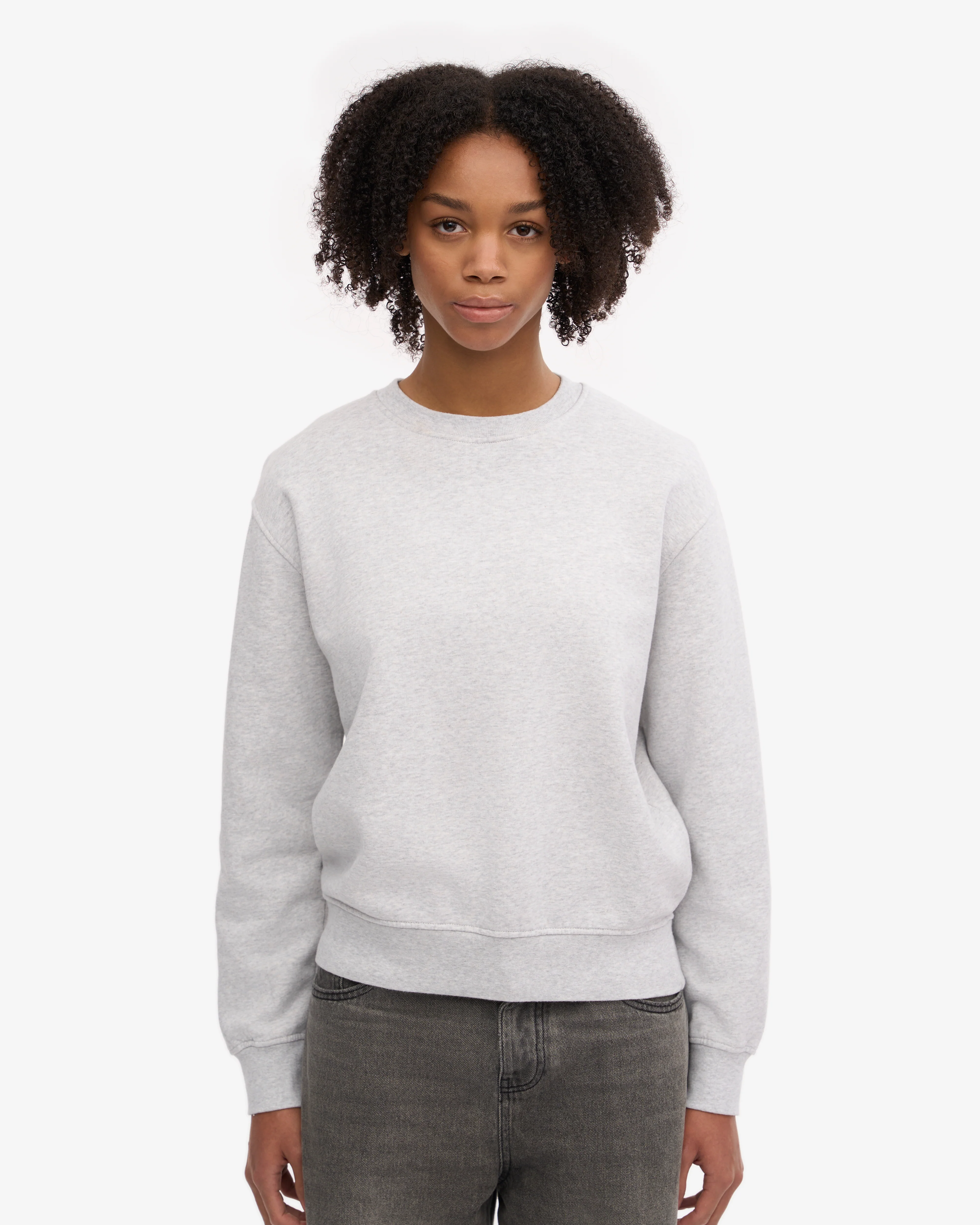 Women Classic Organic Crew - Snow Melange