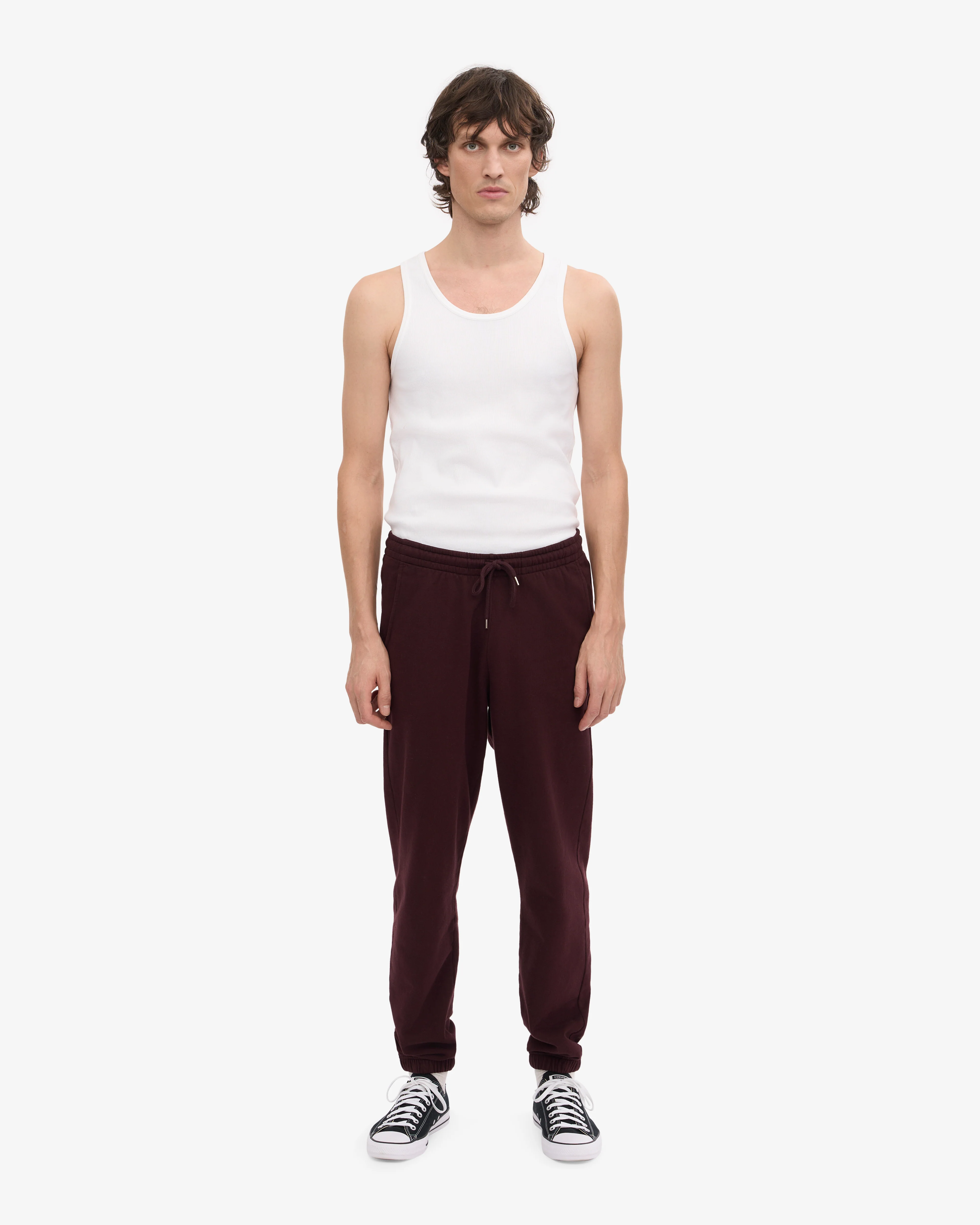 Organic Sweatpants - Oxblood Red