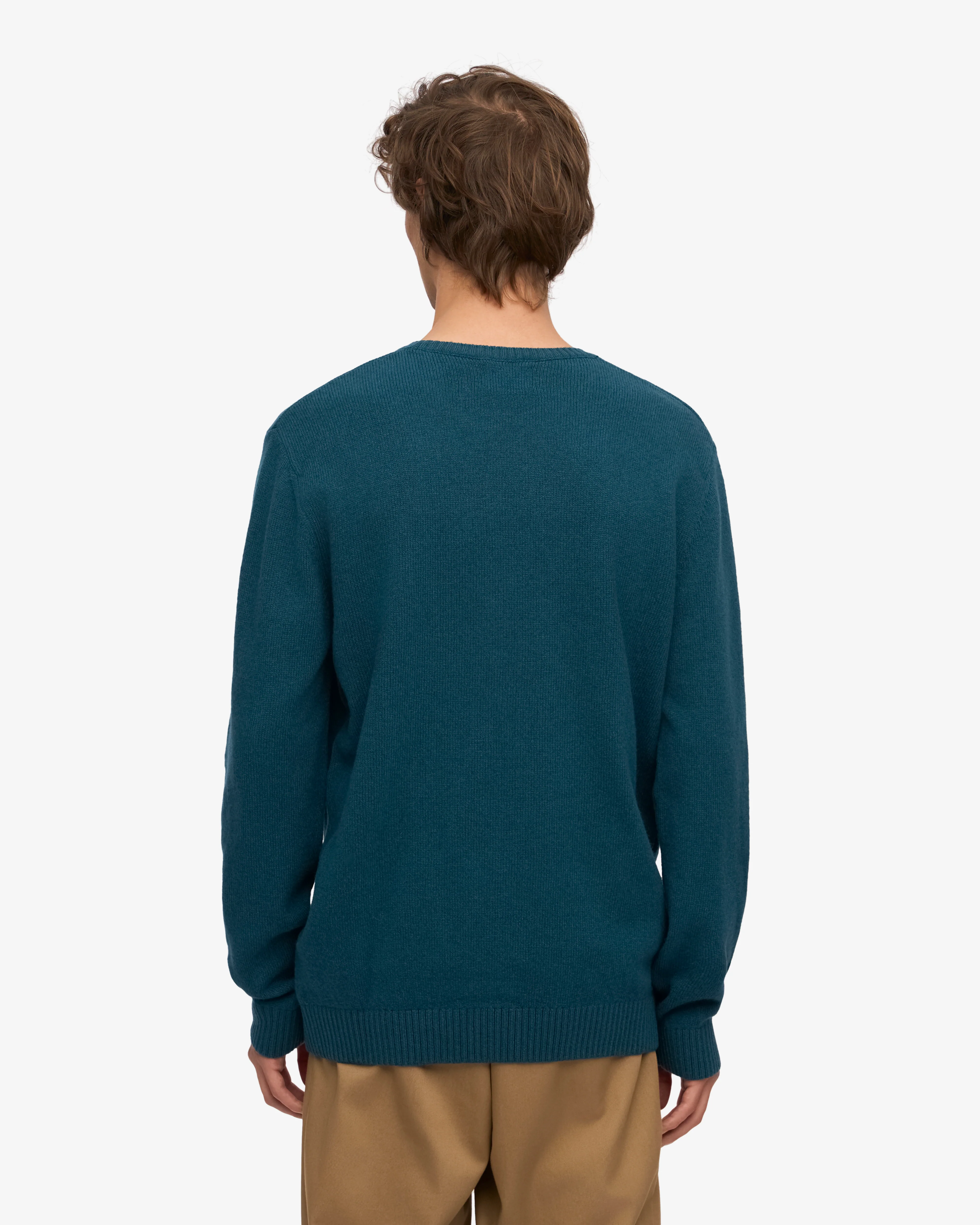 Classic Merino Wool Crew - Ocean Green