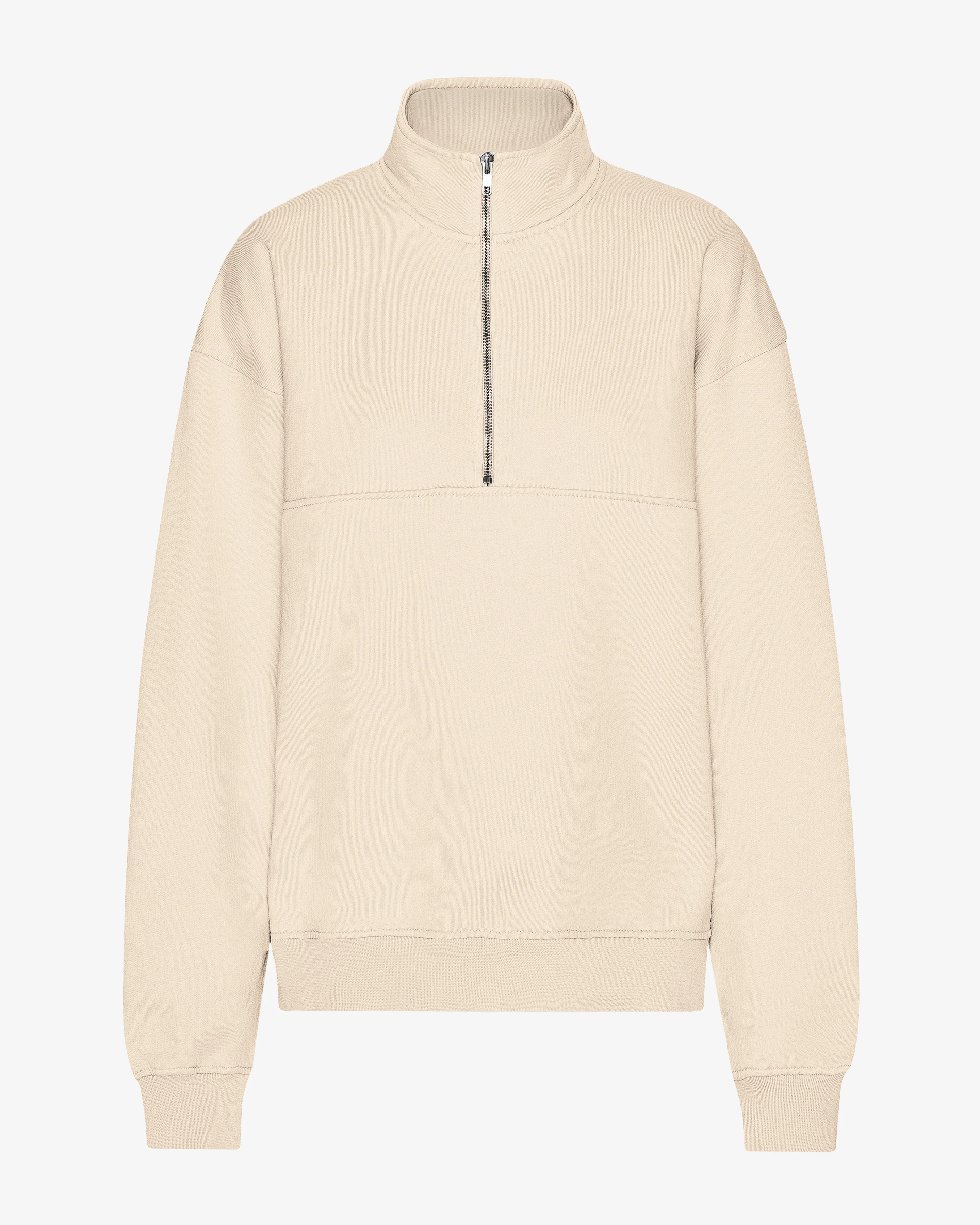 Organic Quarter Zip - Ivory White