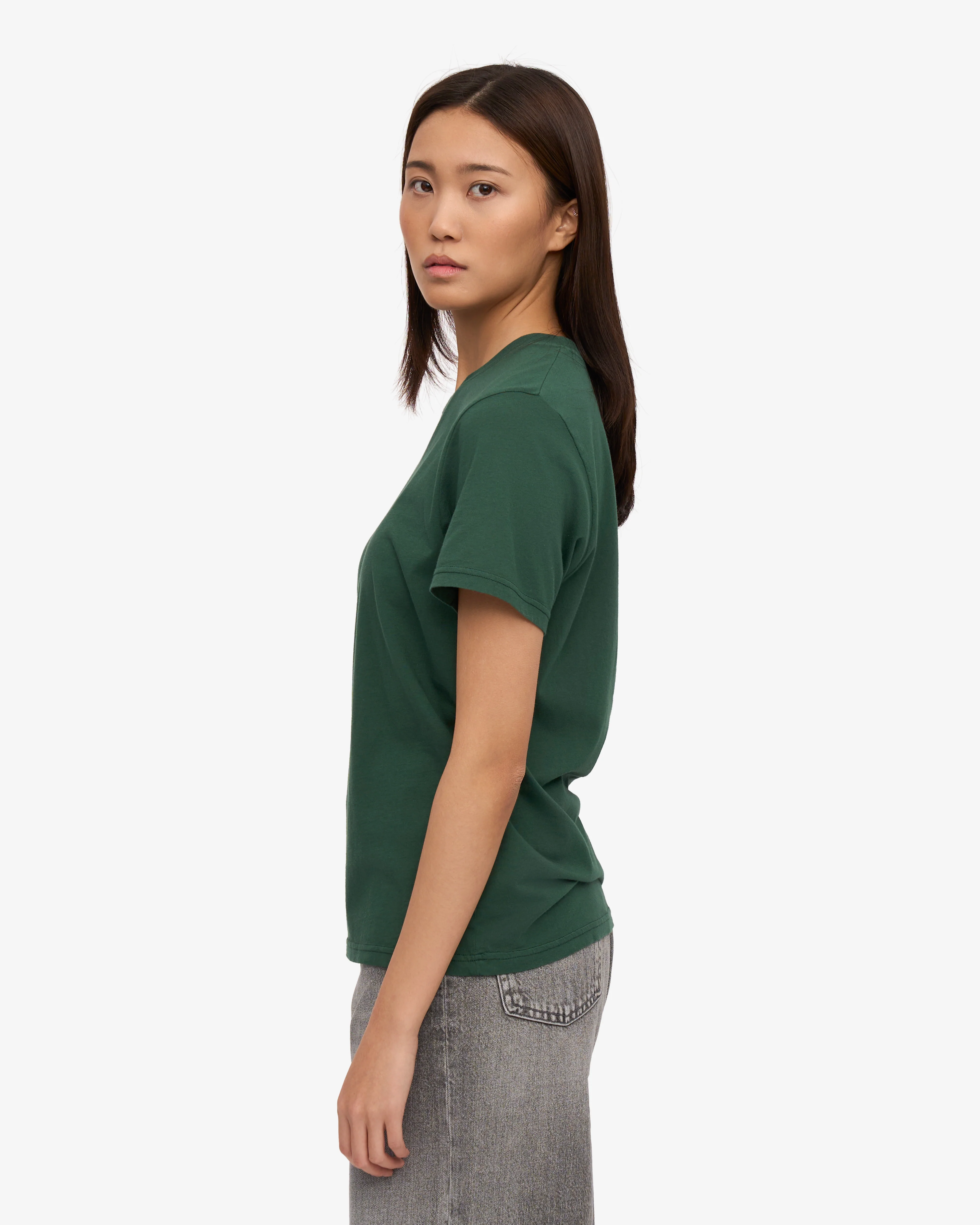 Women Light Organic Tee - Emerald Green