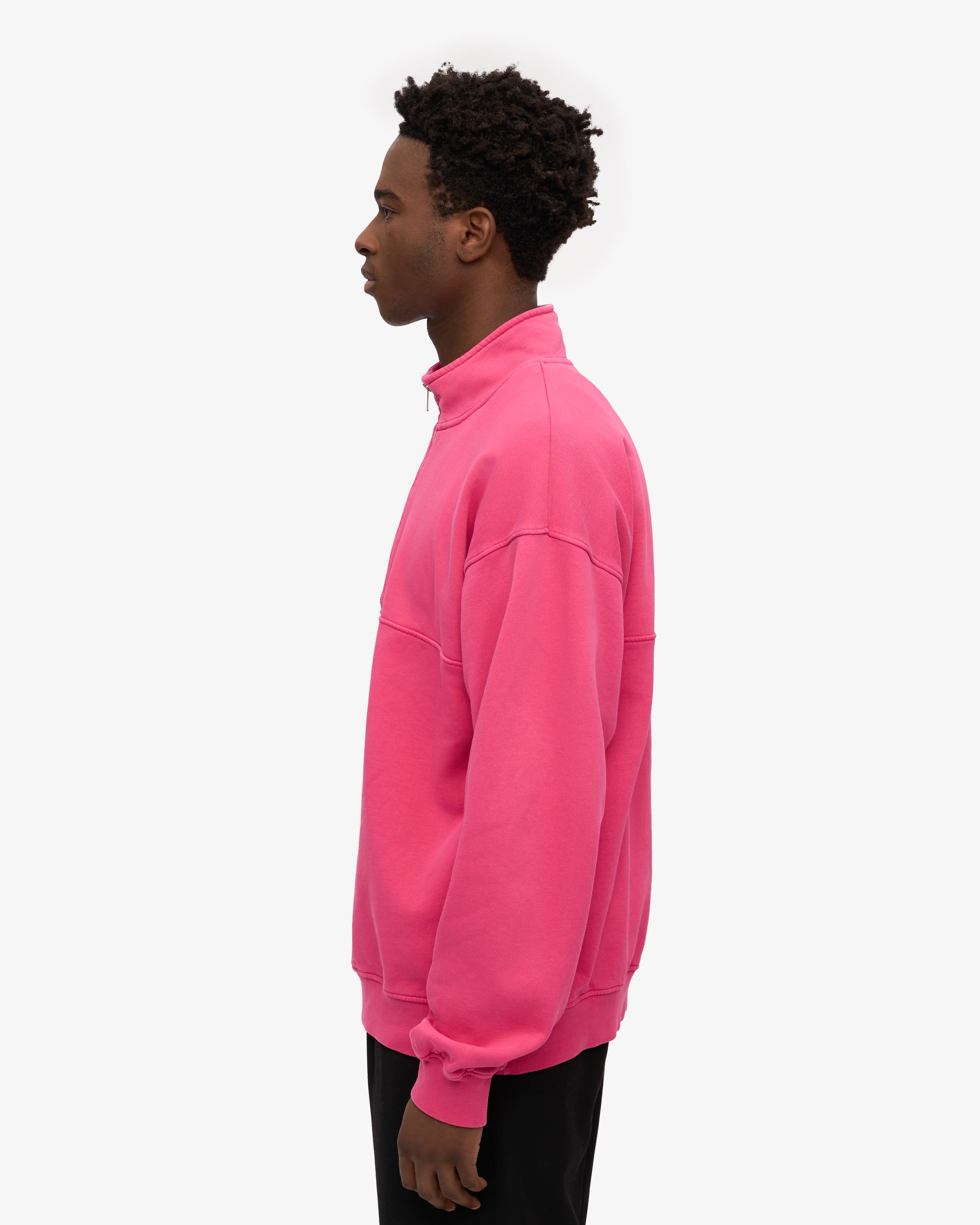 Organic Quarter Zip - Bubblegum Pink