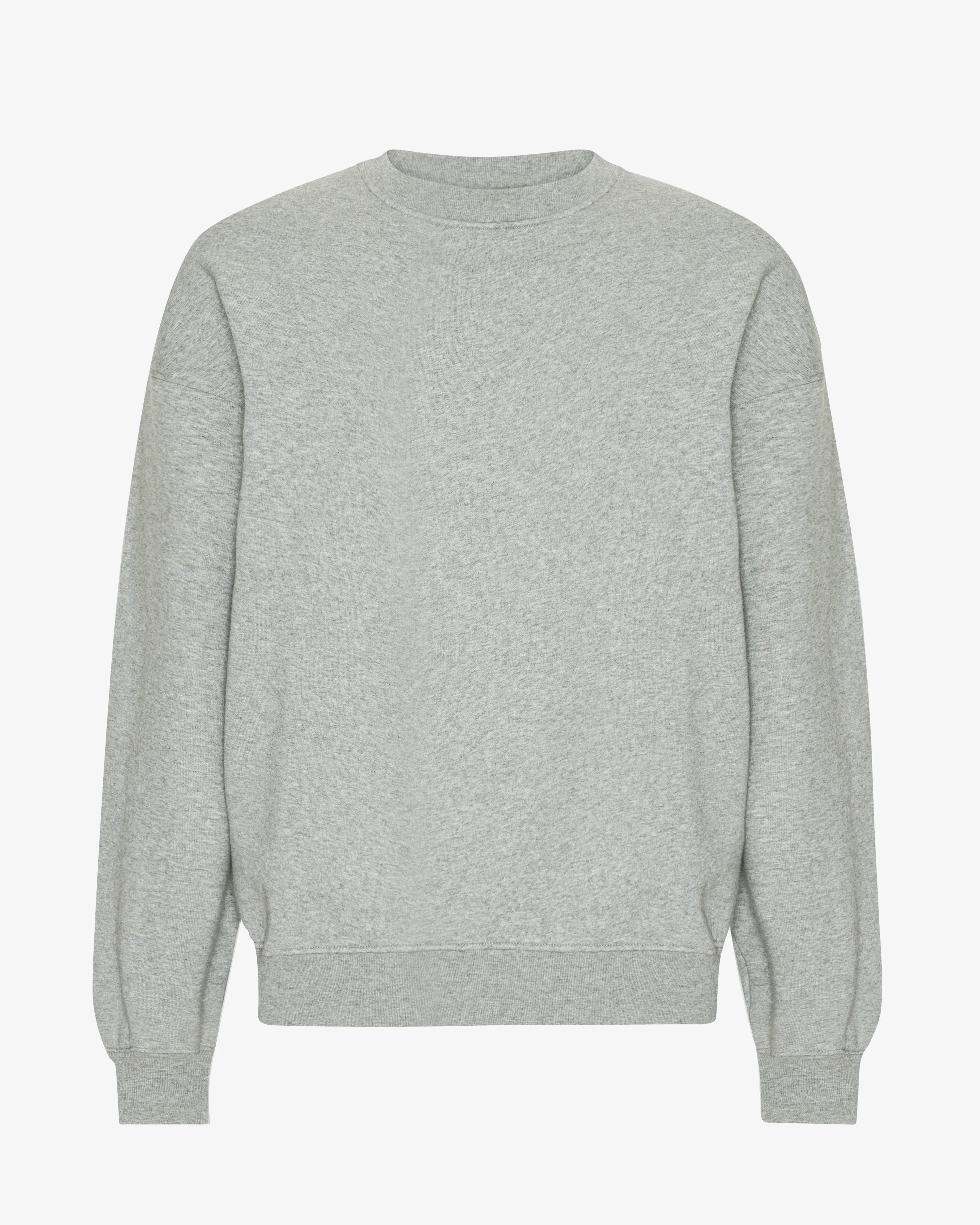 Organic Oversized Crew - Heather Grey