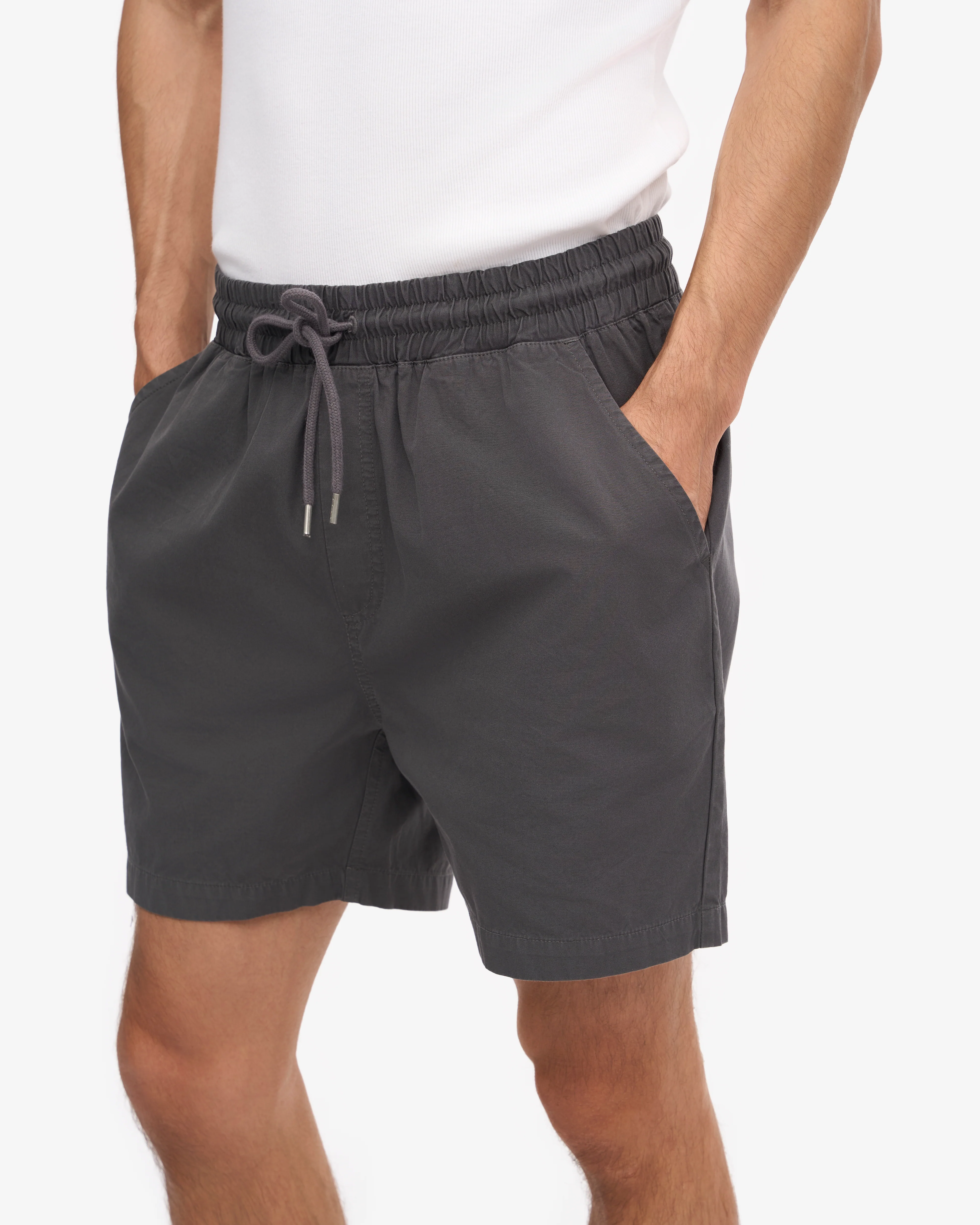 Organic Twill Shorts - Lava Grey