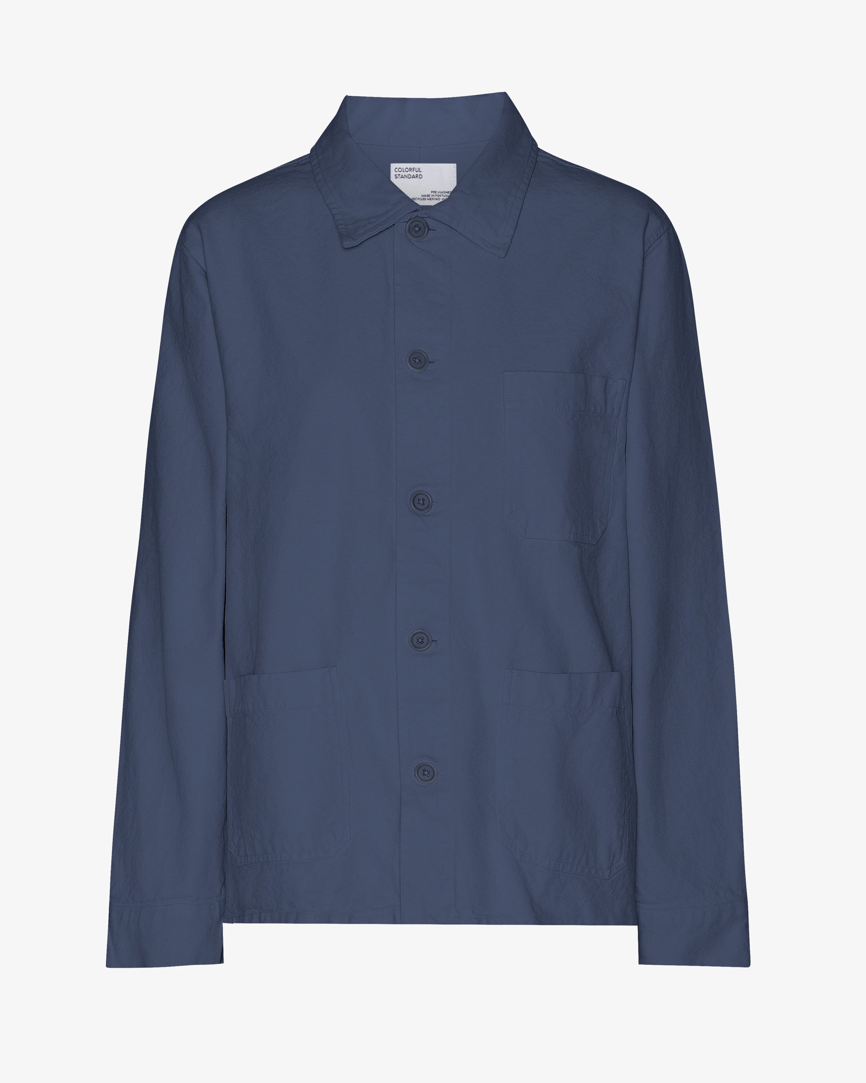 Organic Workwear Jacket - Petrol Blue