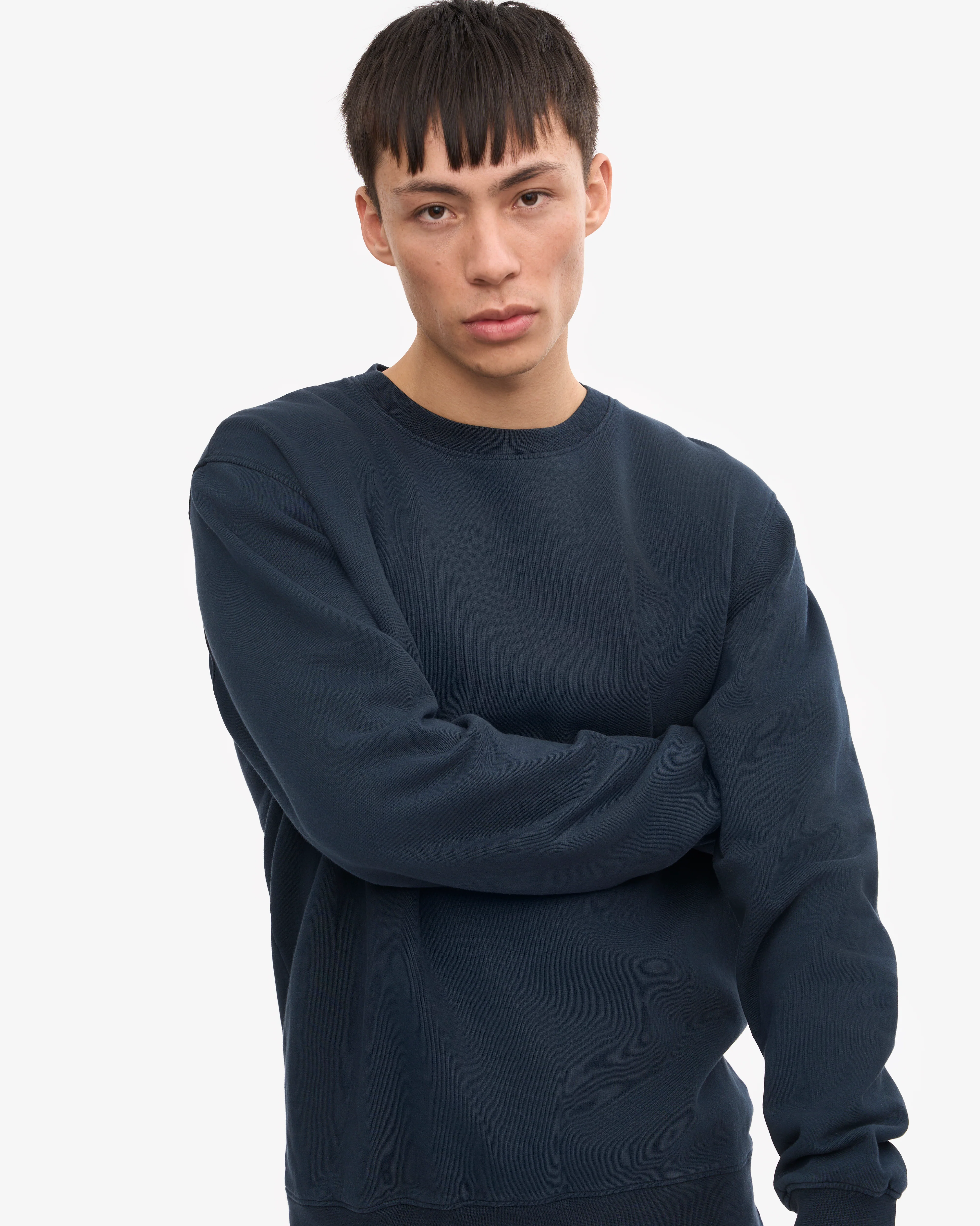 Classic Organic Crew - Navy Blue