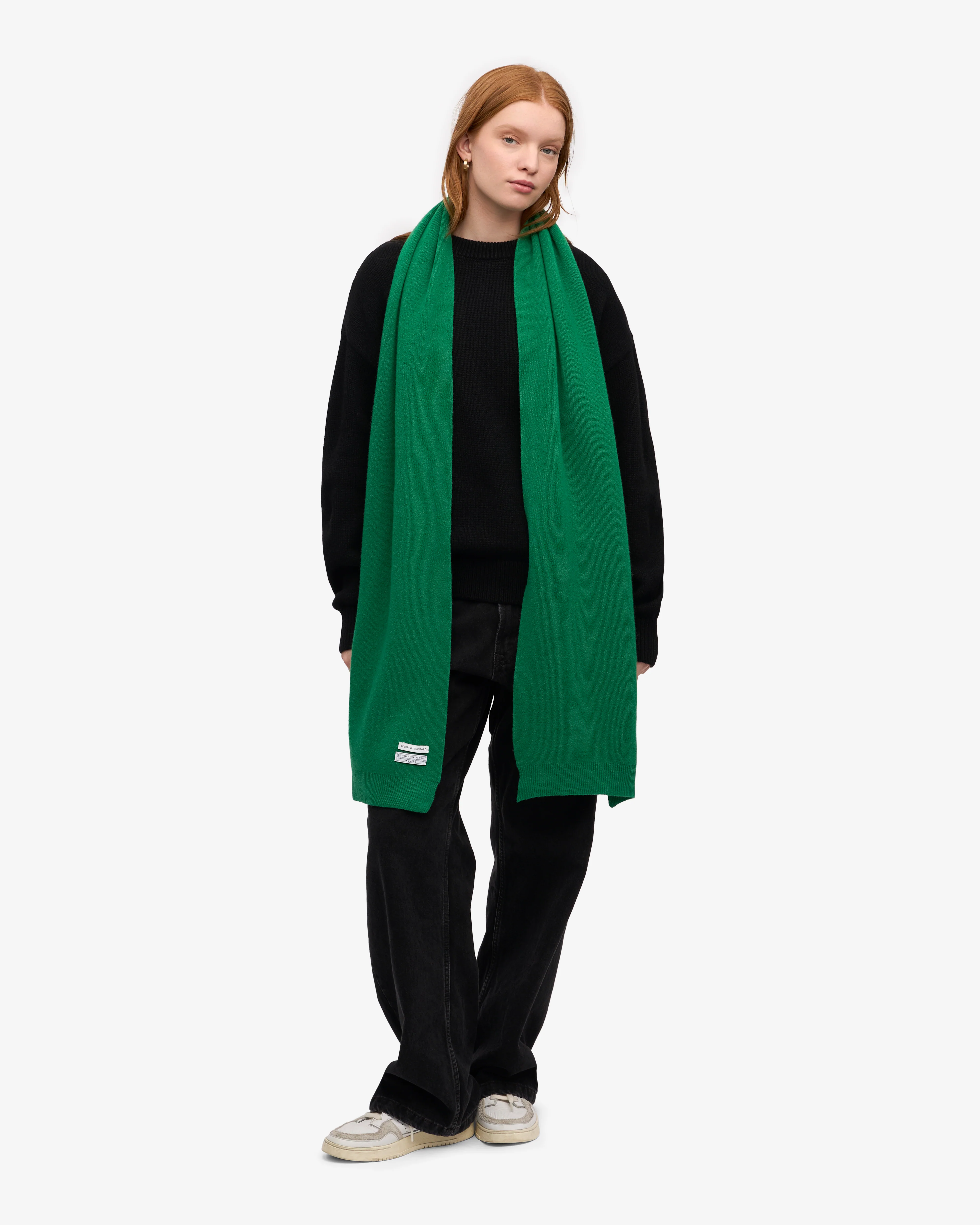 Merino Wool Scarf - Kelly Green