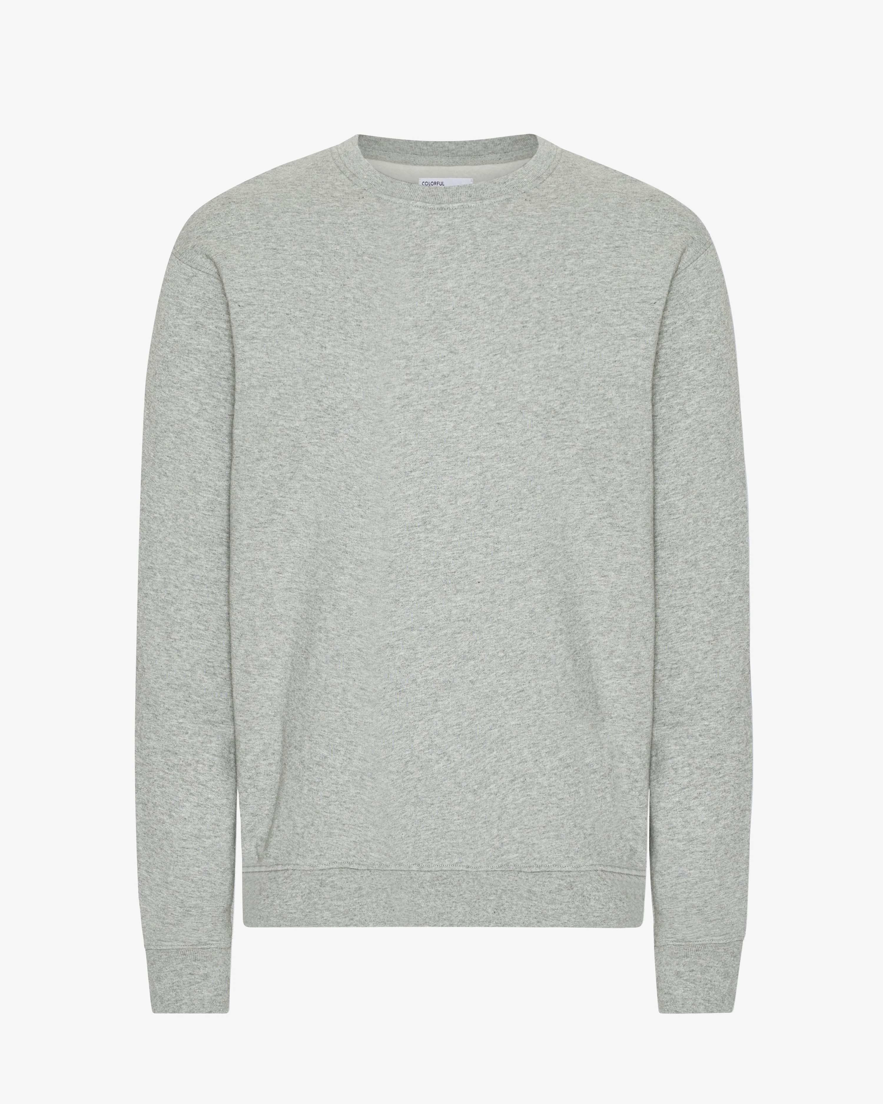 Classic Organic Crew - Heather Grey