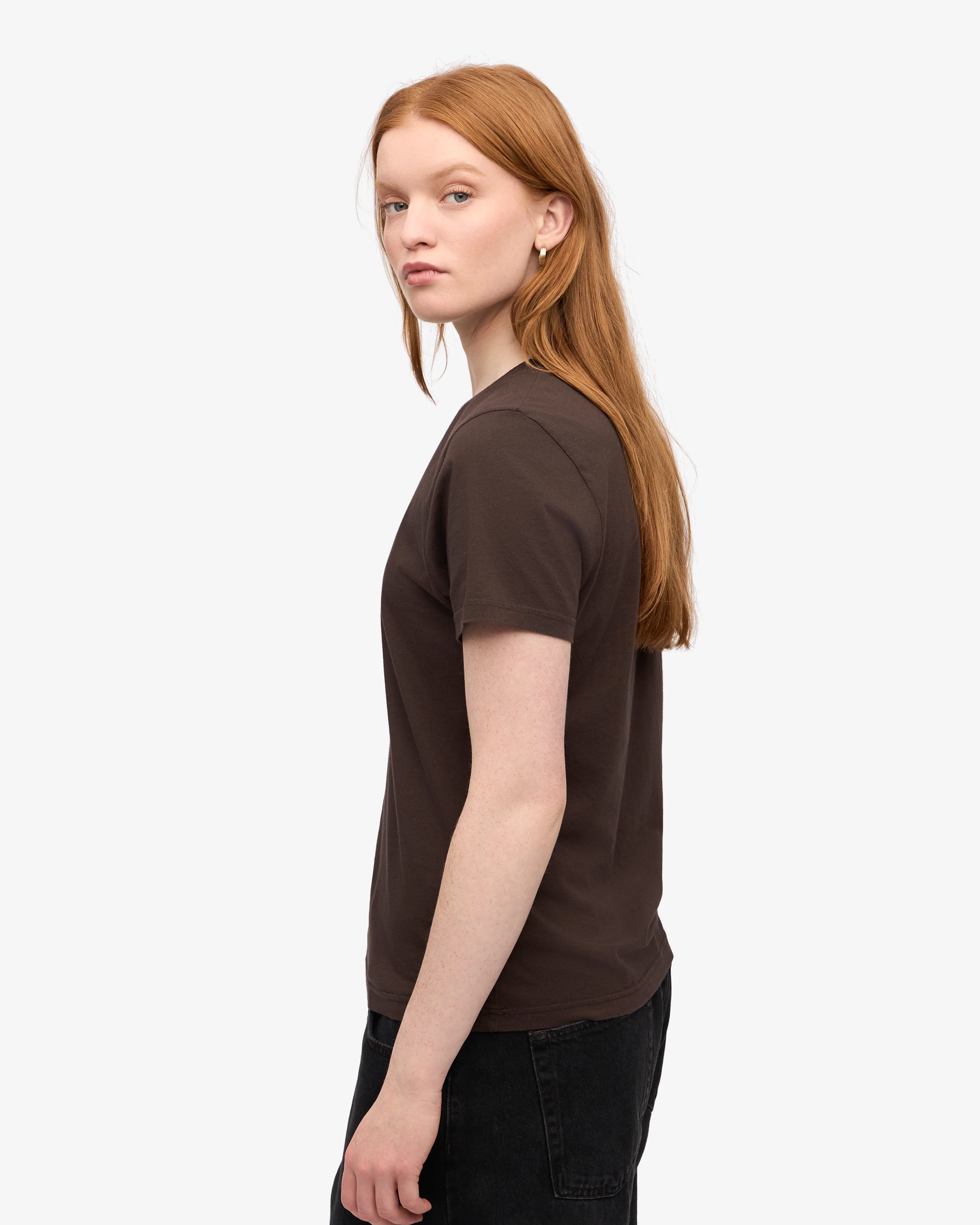 Women Light Organic Tee - Coffee Brown