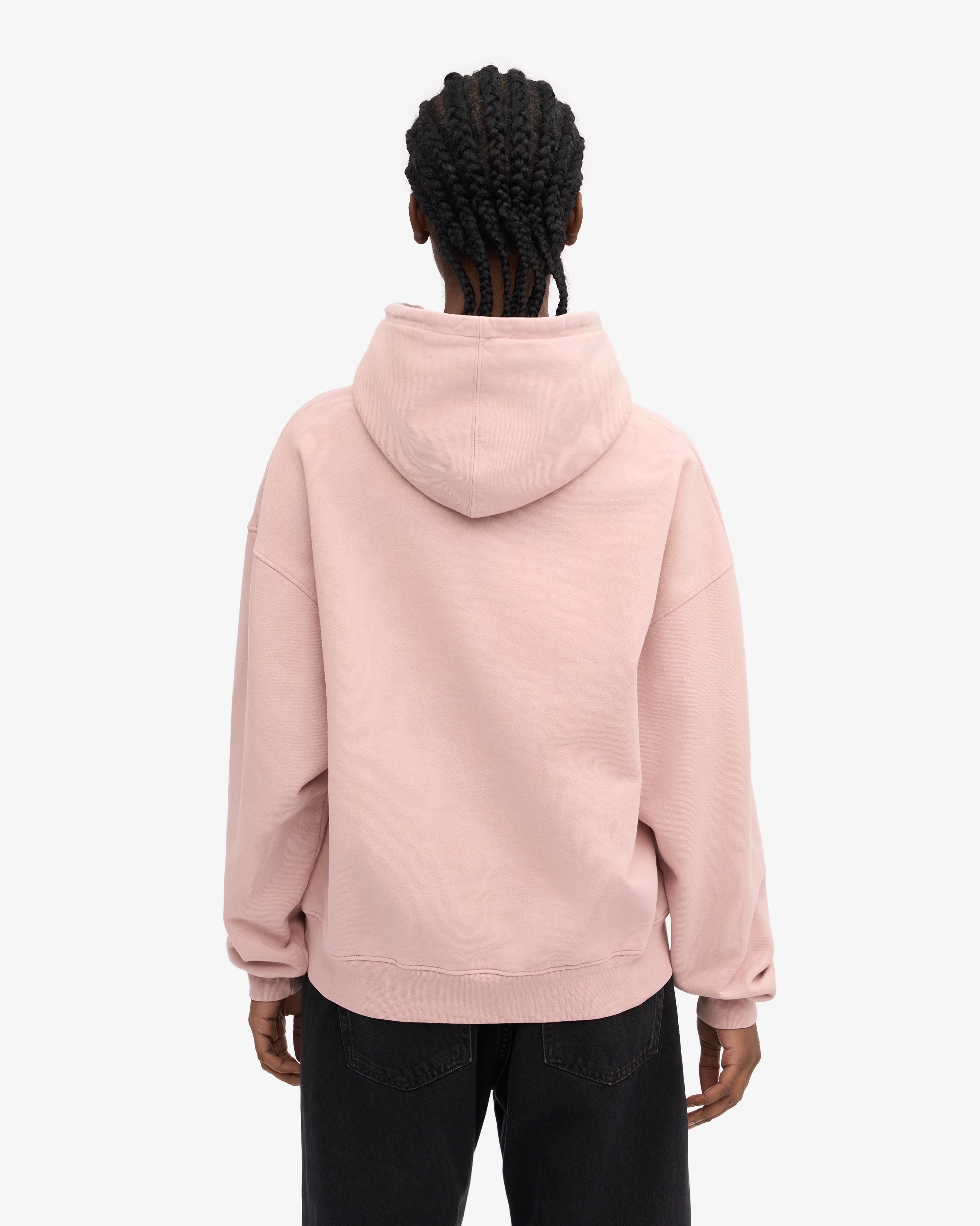 Organic Oversized Hood - Faded Pink