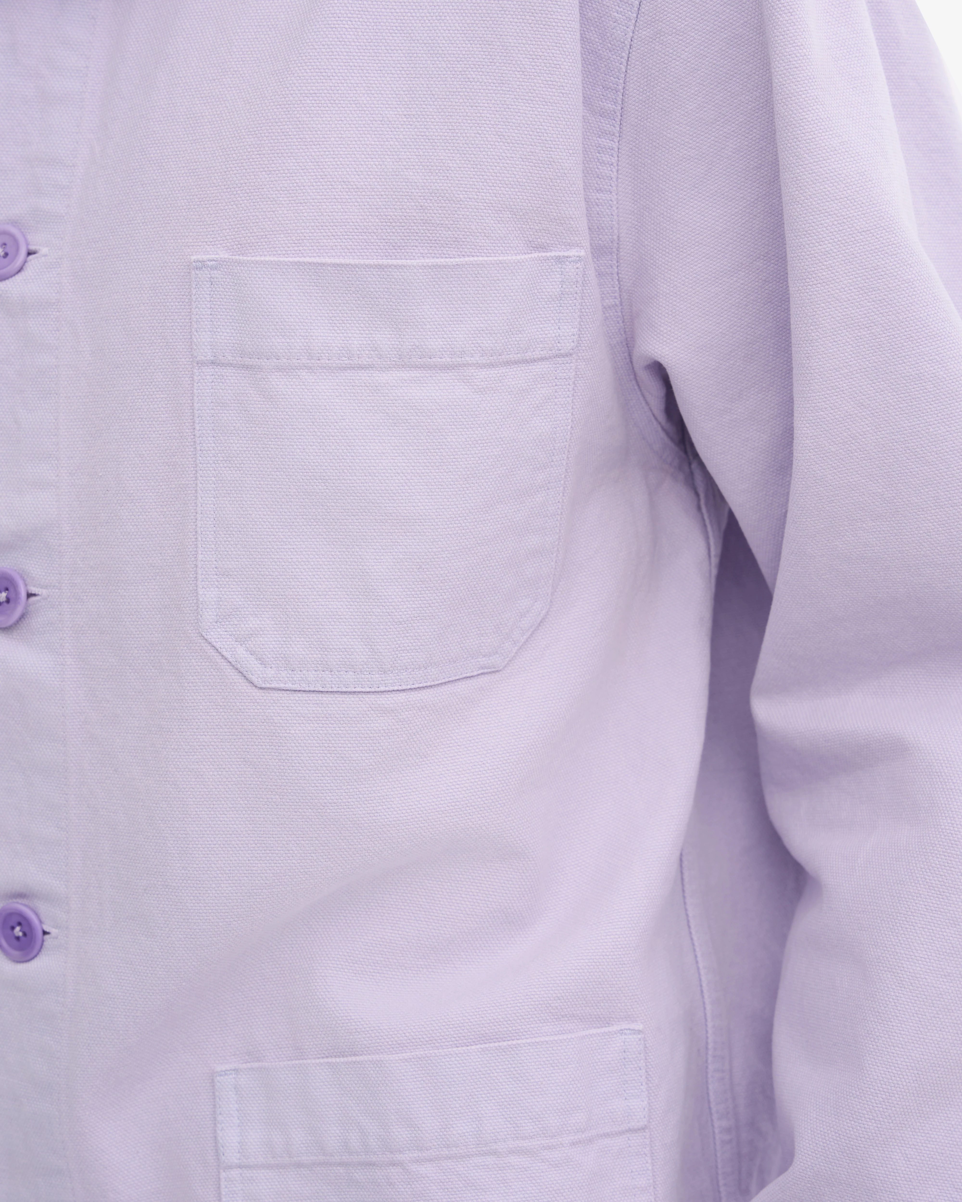 Organic Workwear Jacket - Soft Lavender