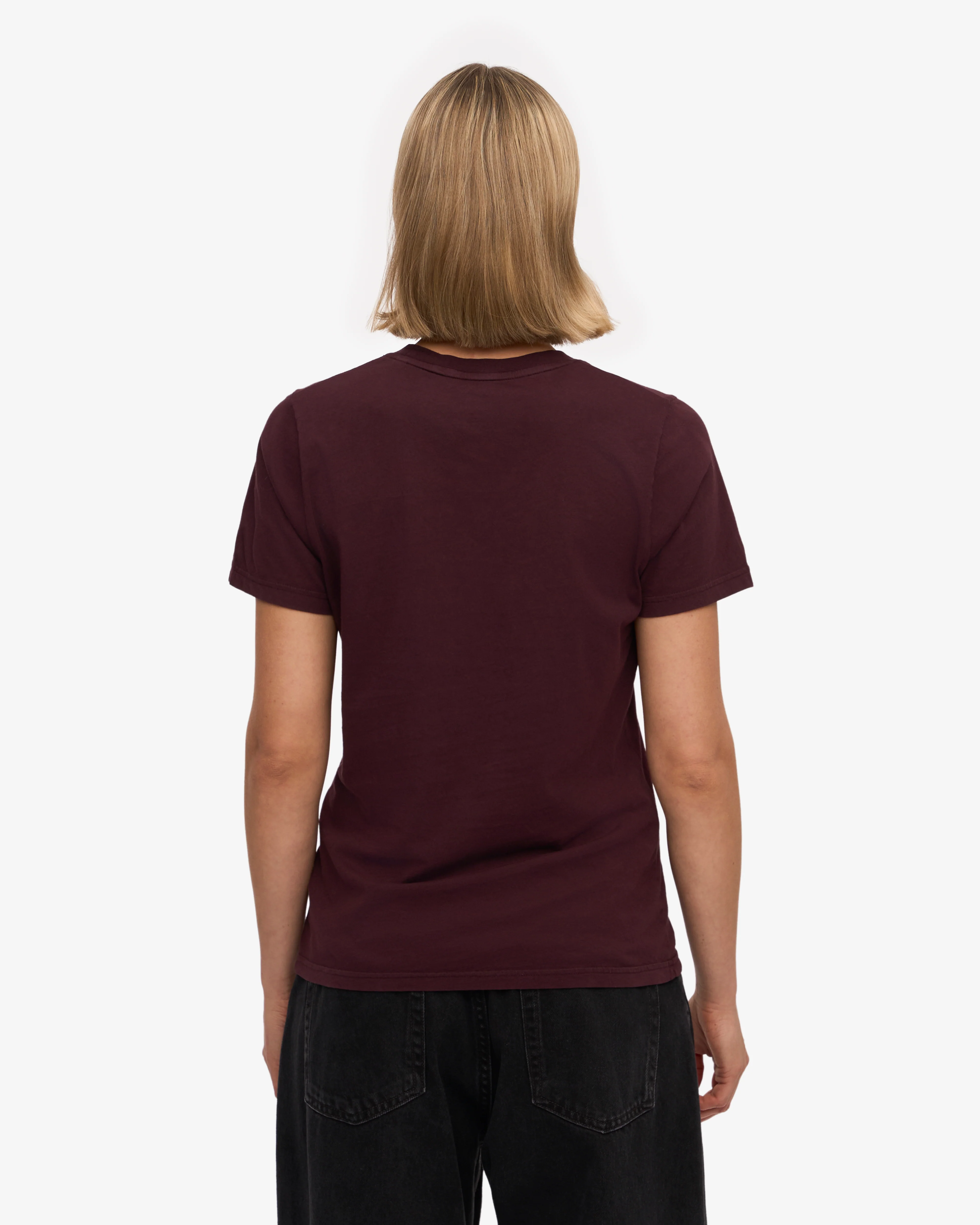 Women Light Organic Tee - Oxblood Red