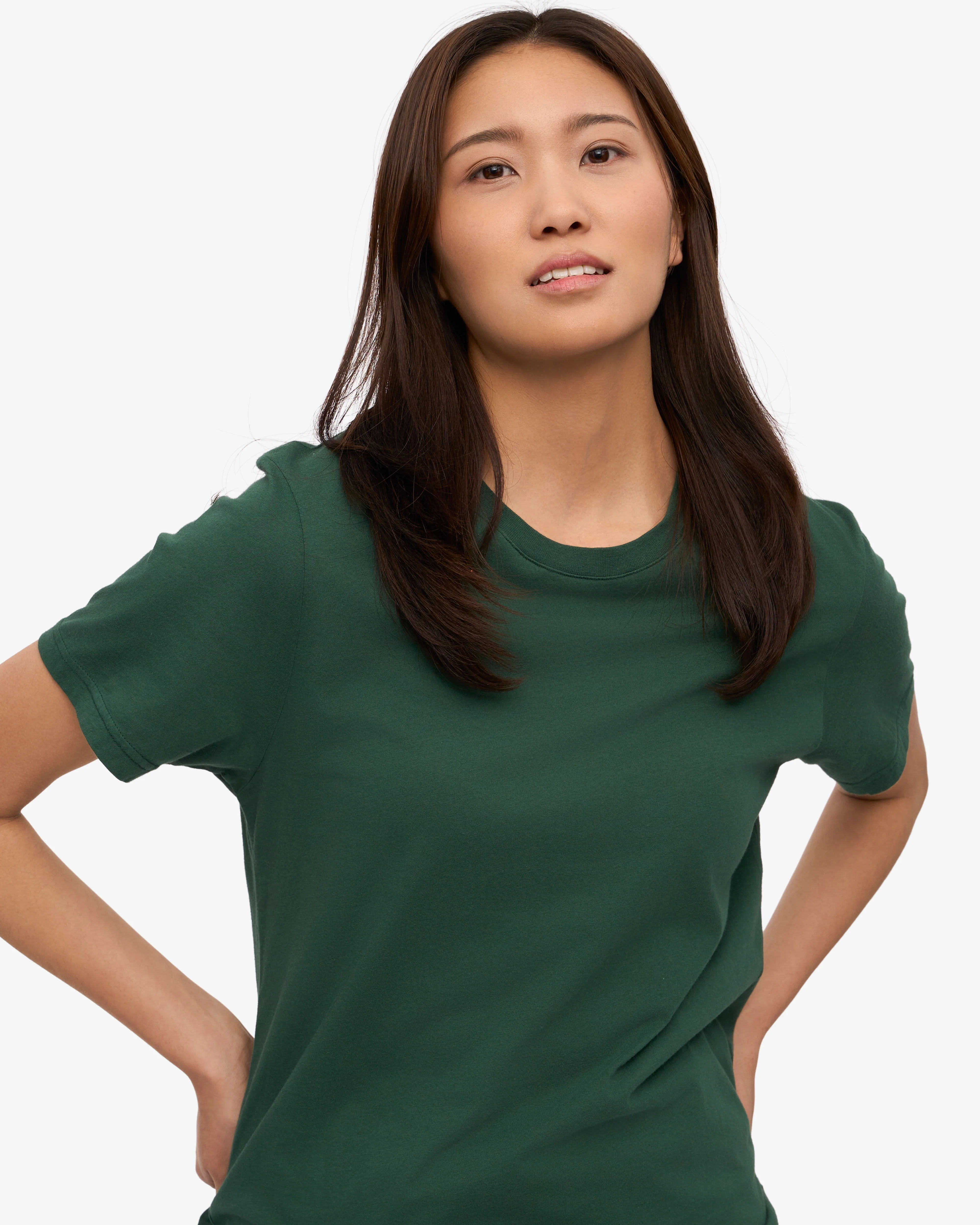 Women Light Organic Tee - Emerald Green