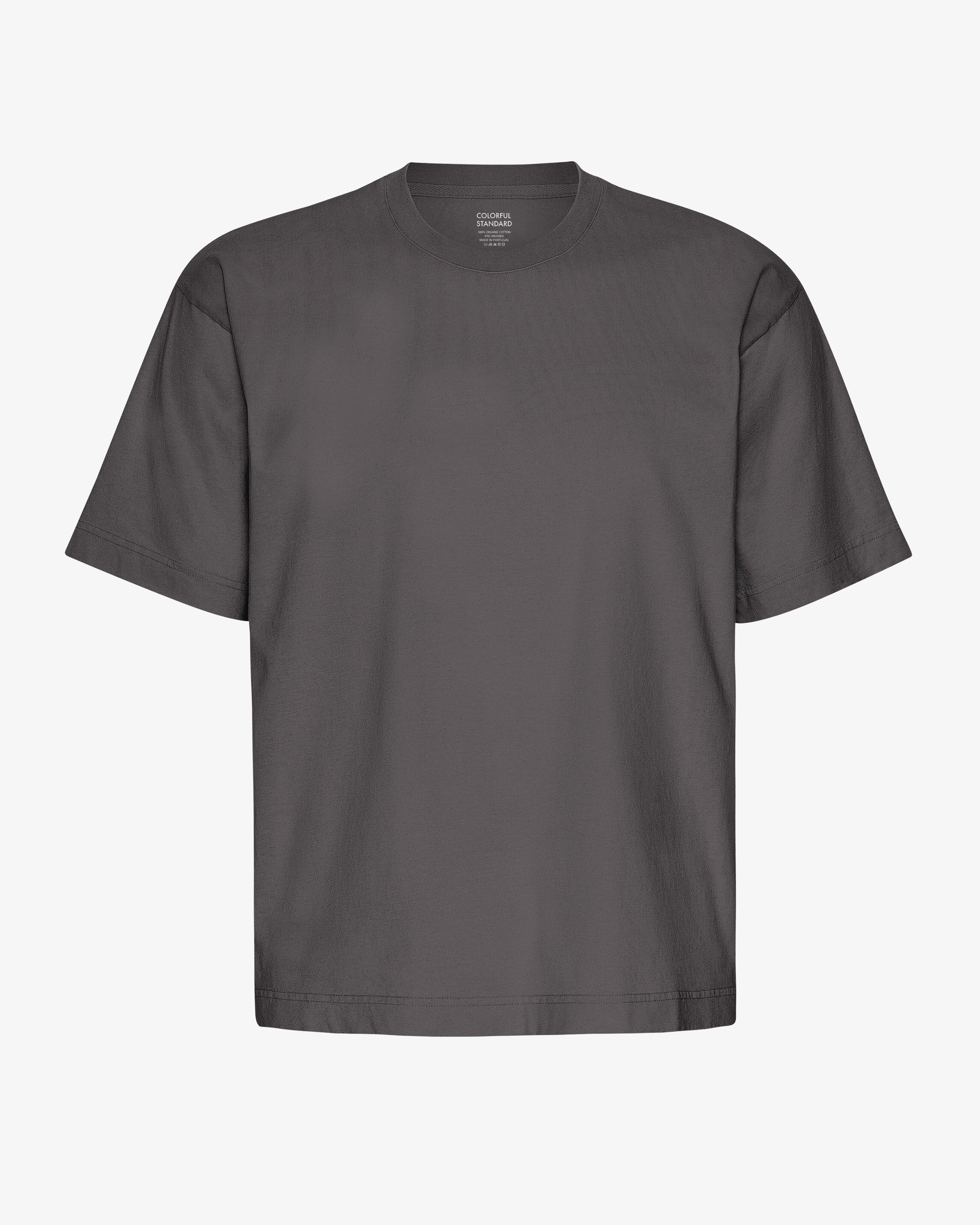 Oversized Organic T-Shirt - Lava Grey