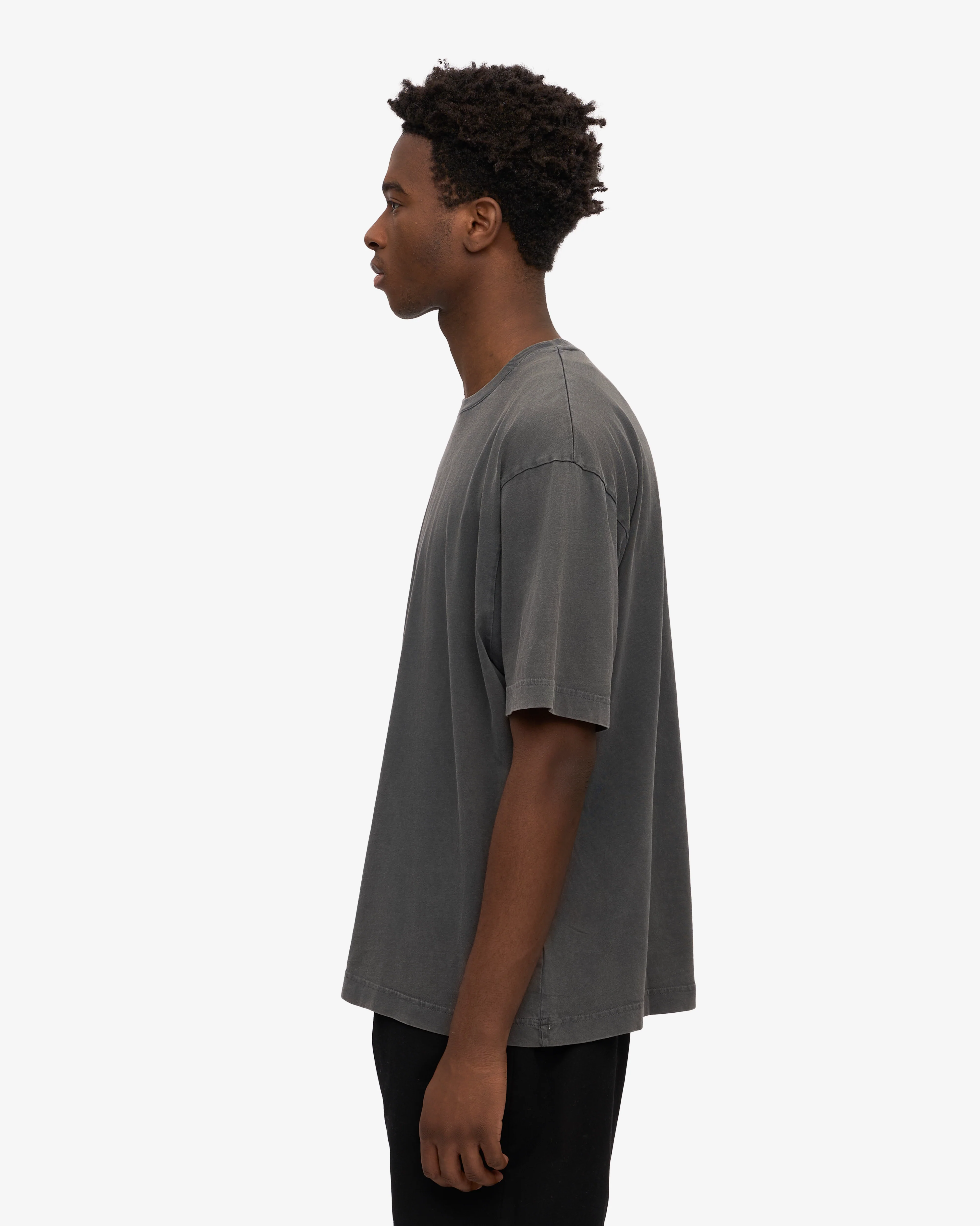 Oversized Organic T-Shirt - Faded Black