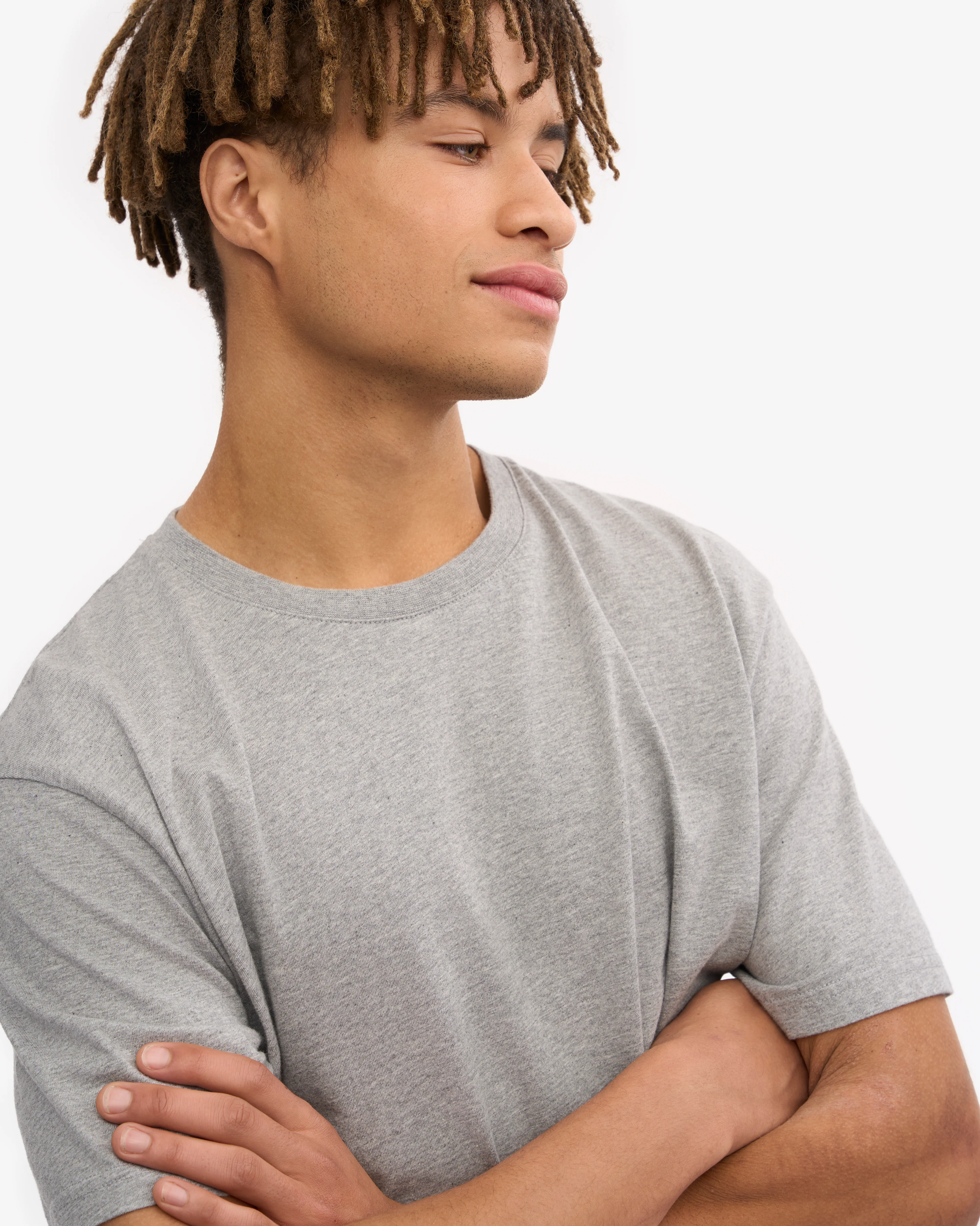 Classic Organic Tee - Heather Grey