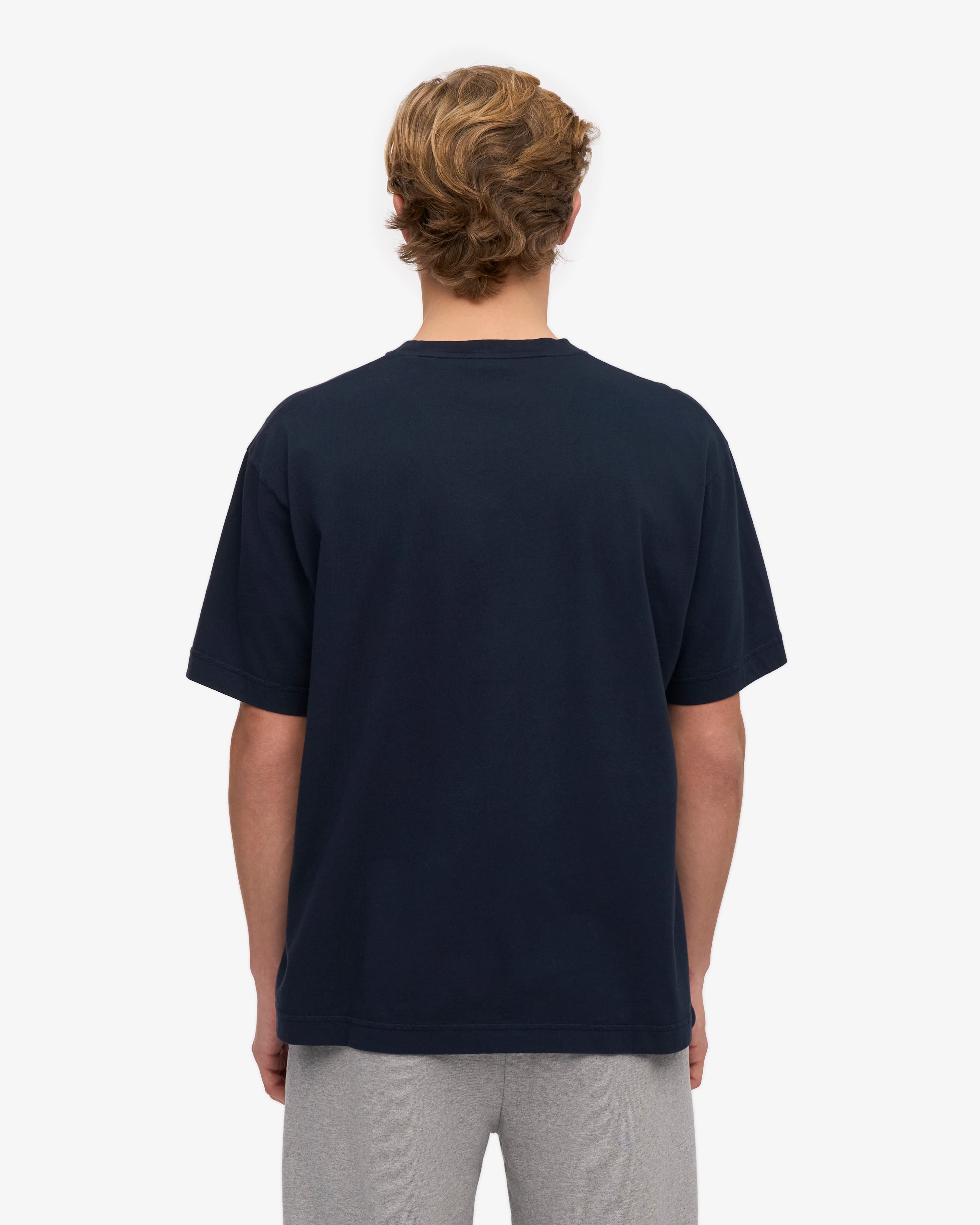 Oversized Organic T-Shirt - Navy Blue