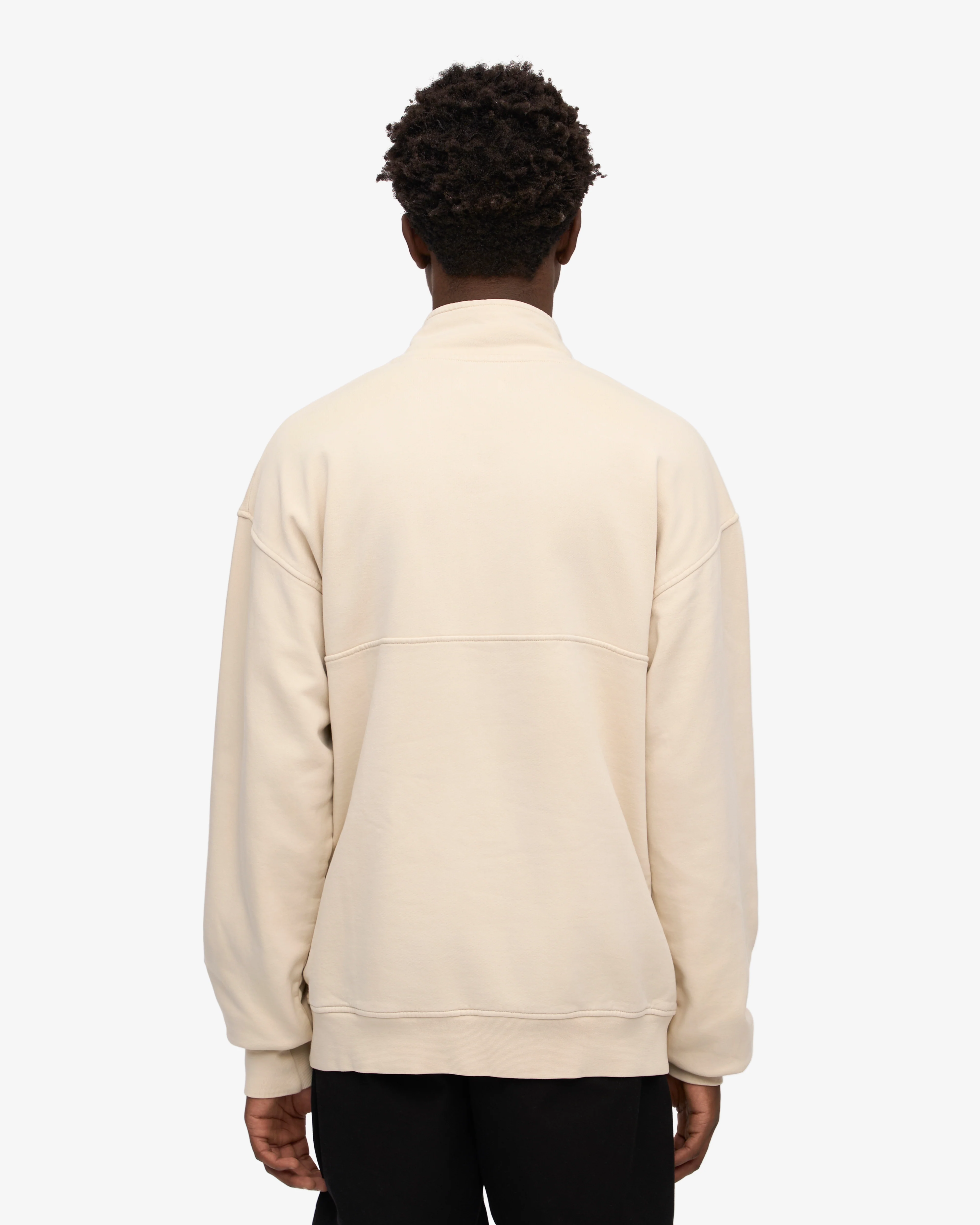 Organic Quarter Zip - Ivory White
