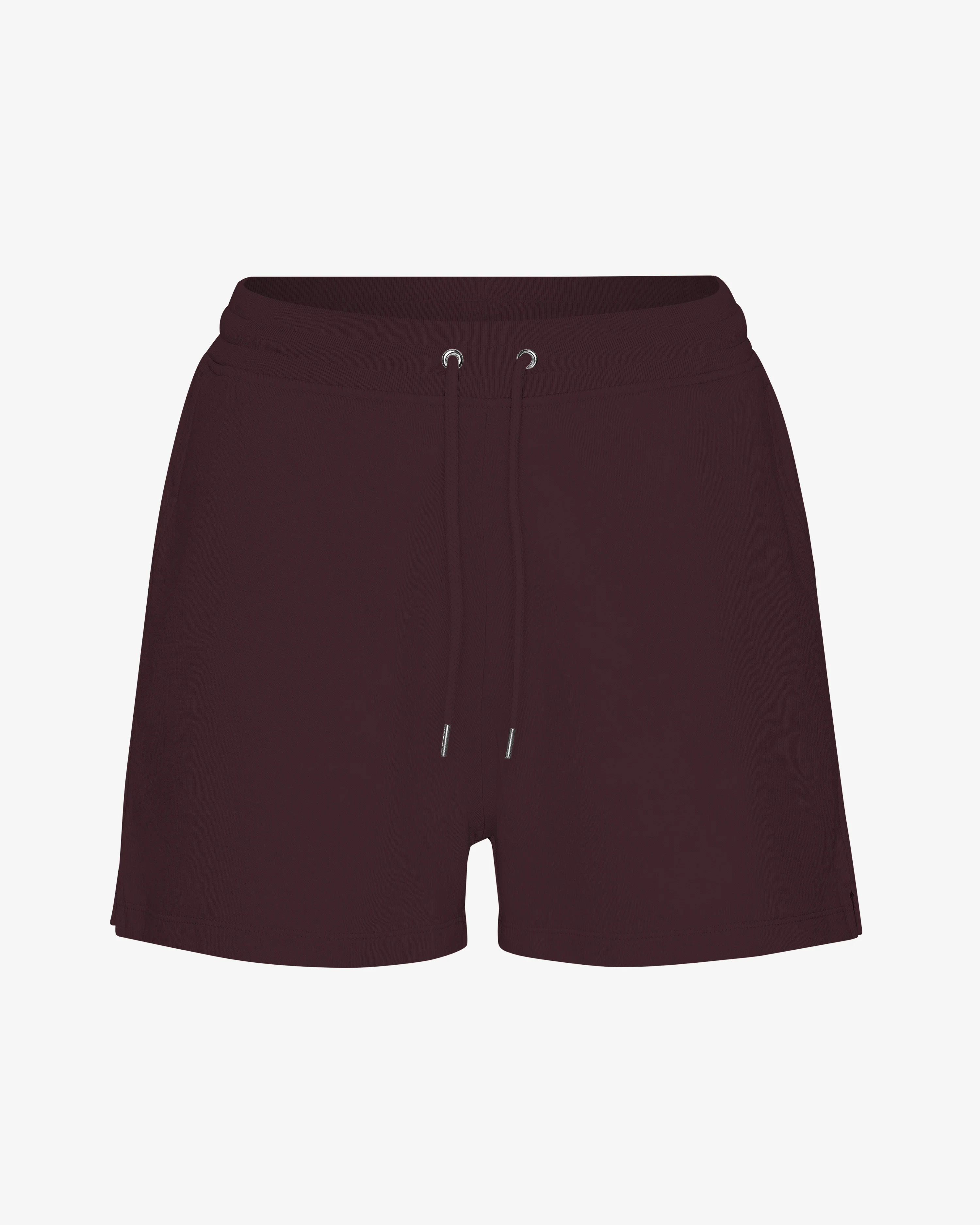 Women Organic Sweatshorts - Oxblood Red