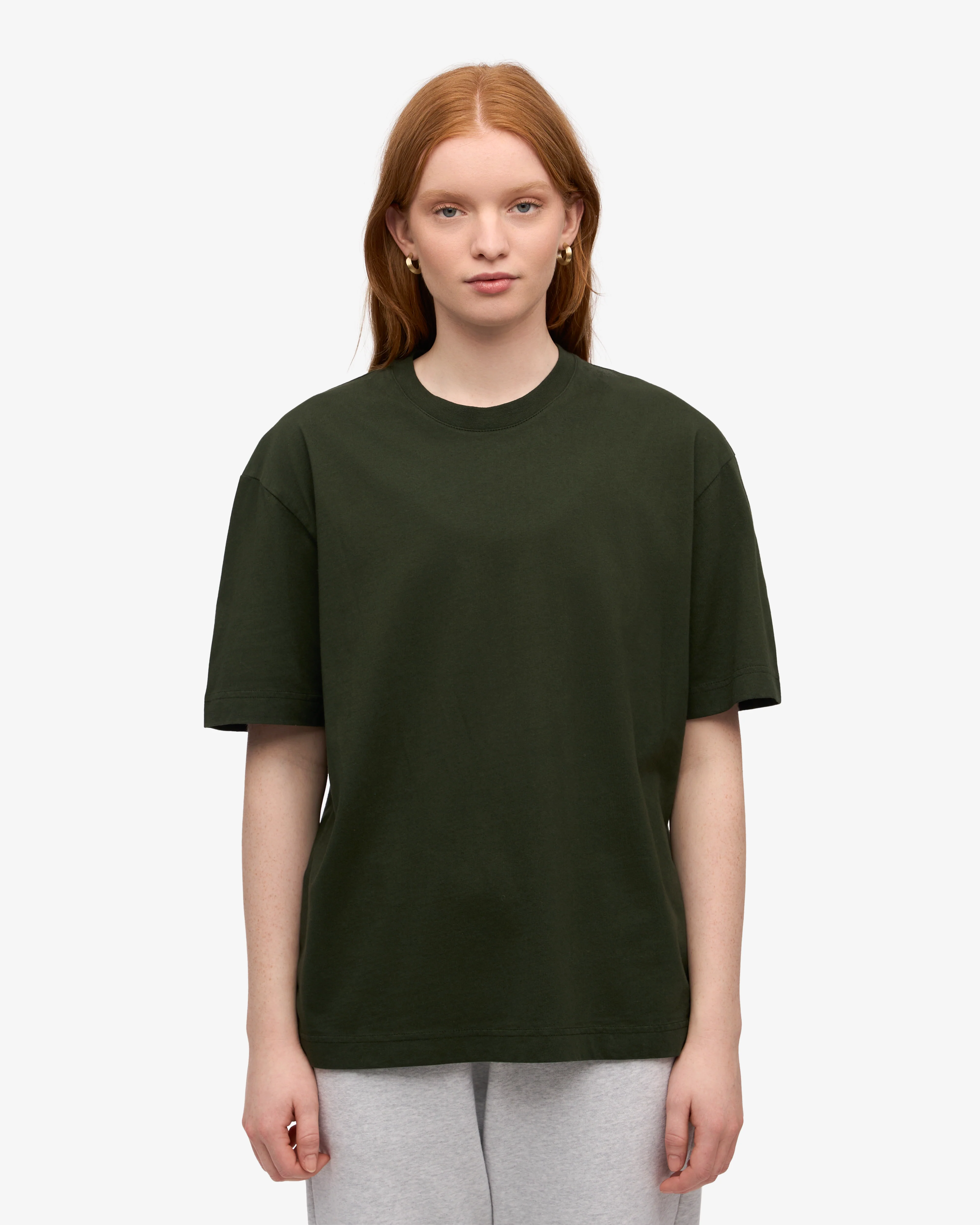 Oversized Organic T-Shirt - Hunter Green